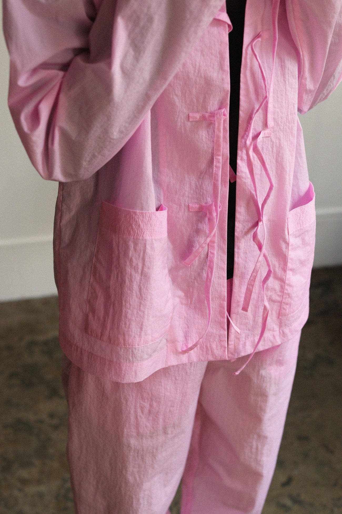 Open Collar Pajamas Shirt(ls22277T)