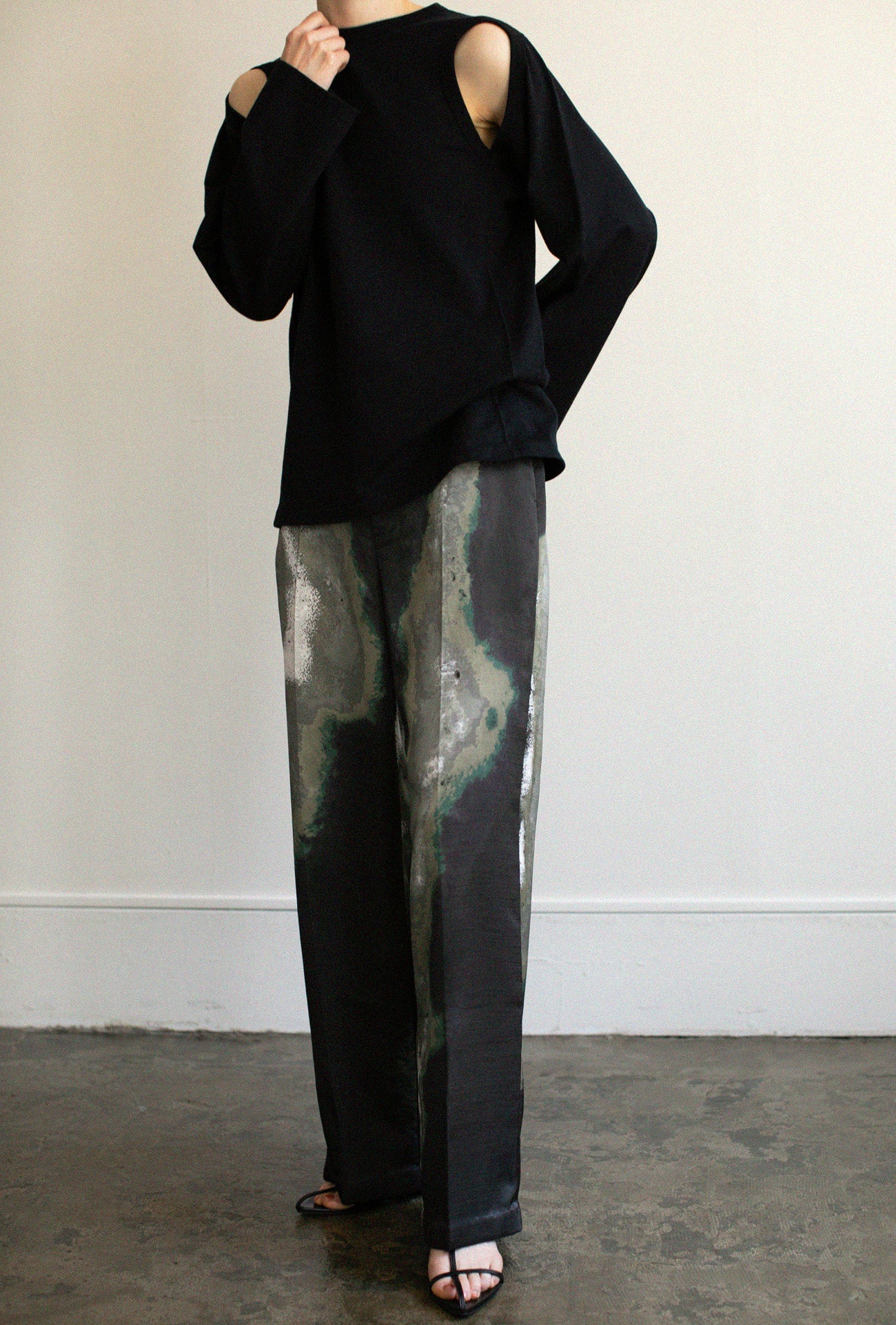 Earth Print Easy Slacks(ls22283P)