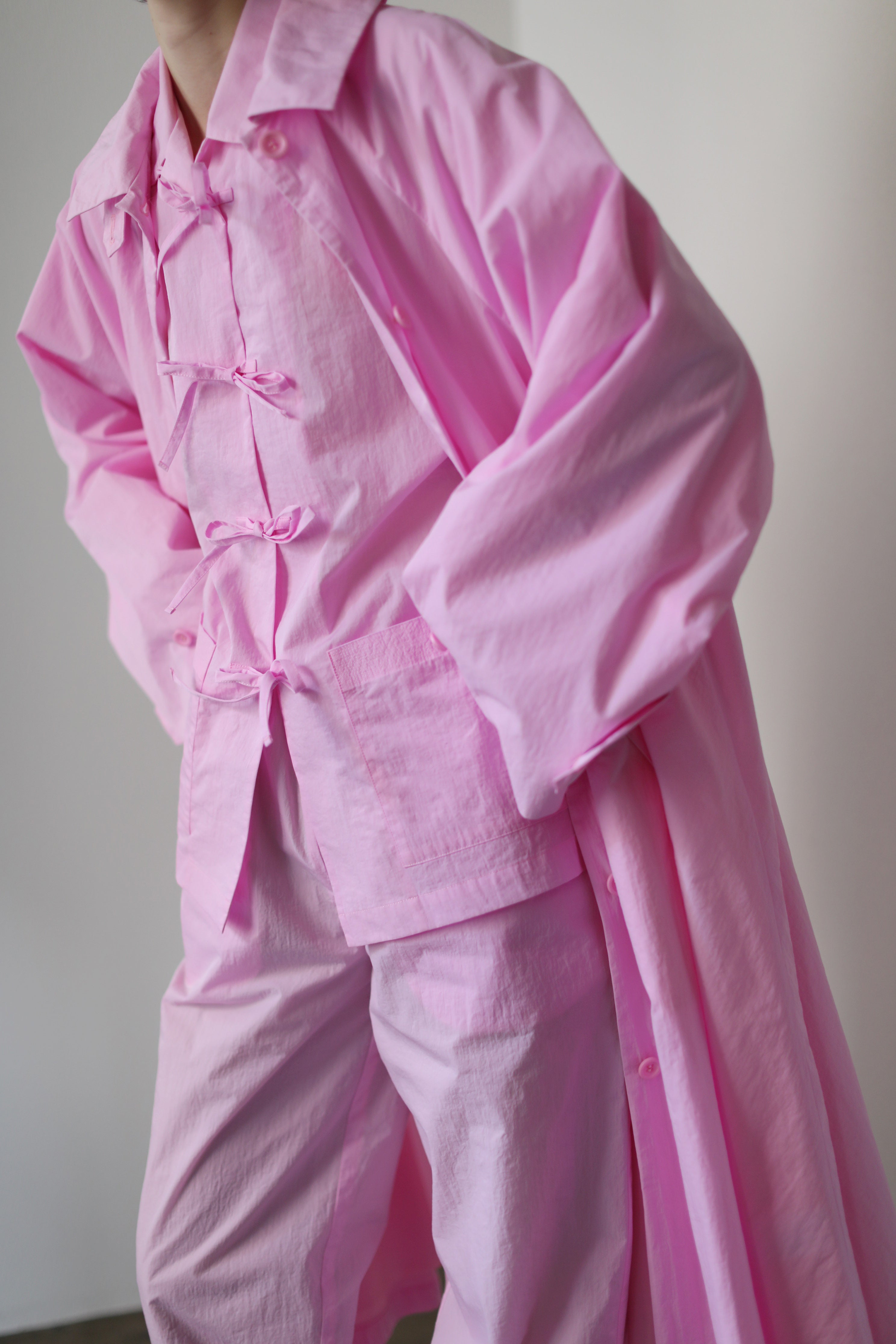 Drape Wide Bal Collar Coat(ls22276J)