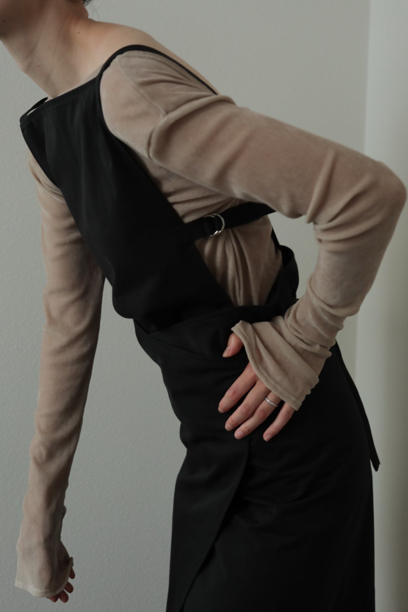 Cotton Twill Apron Dress(ls34405D)