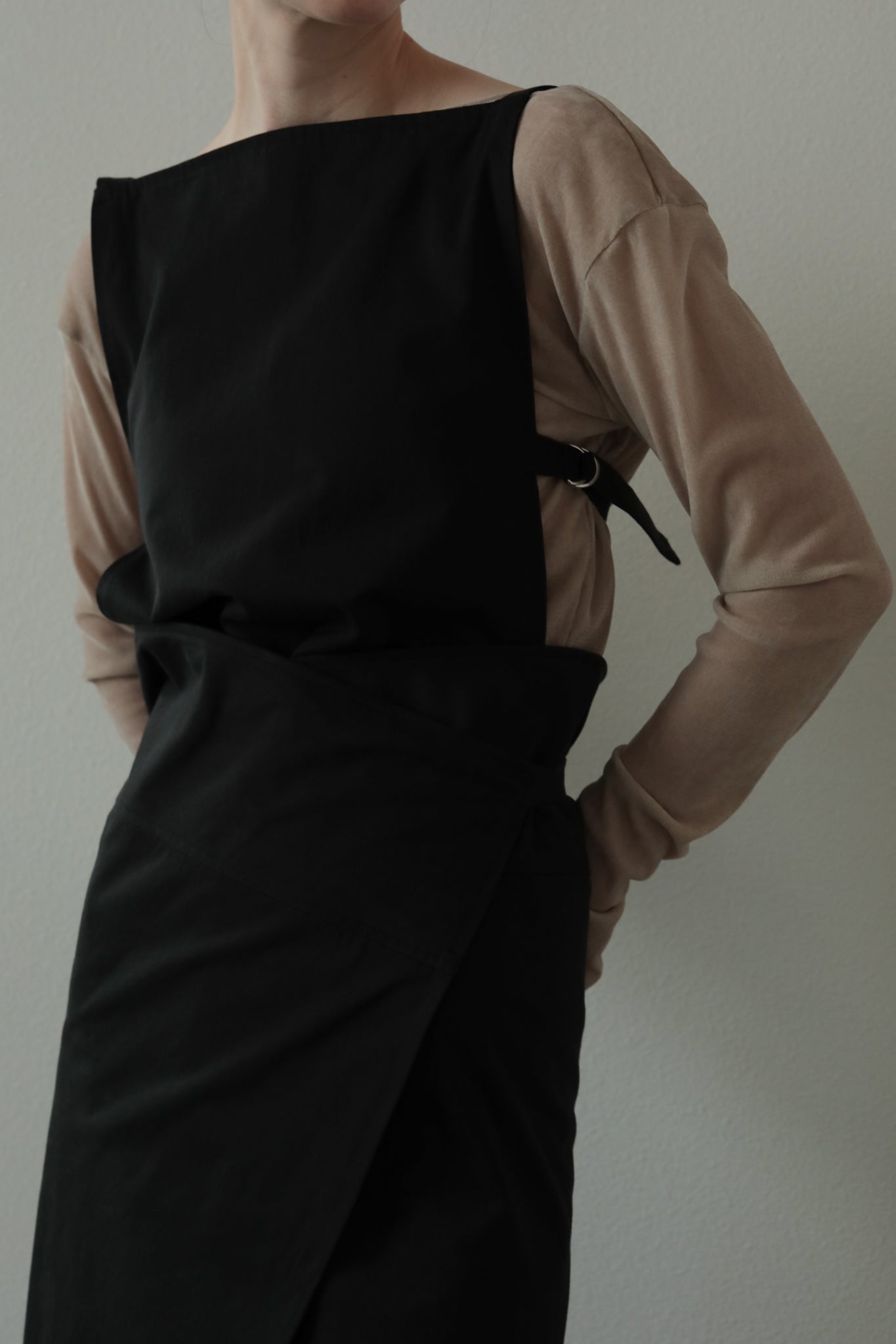 Cotton Twill Apron Dress(ls34405D)