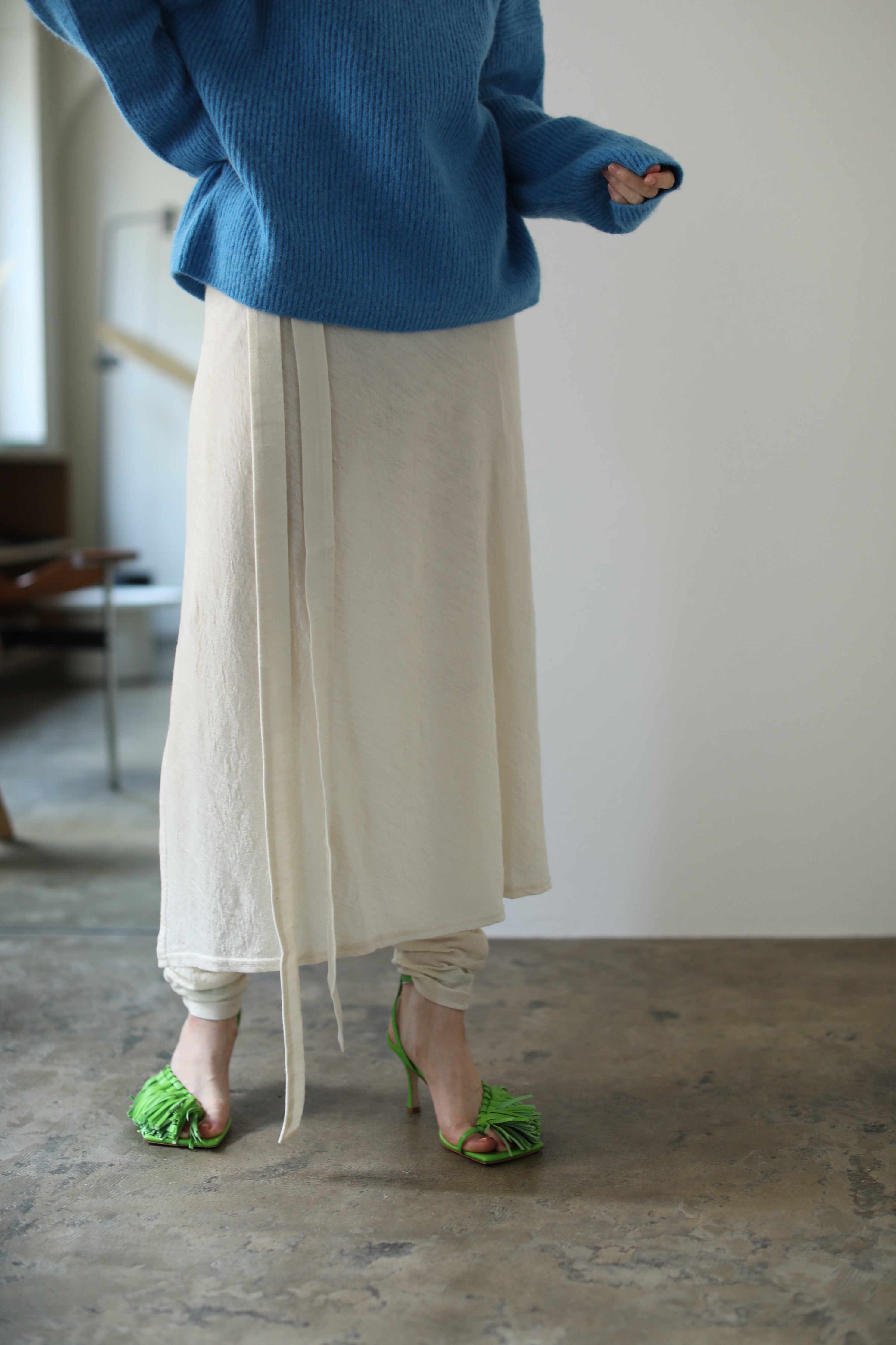 Wool Cut Skirt Pants(ls131S)