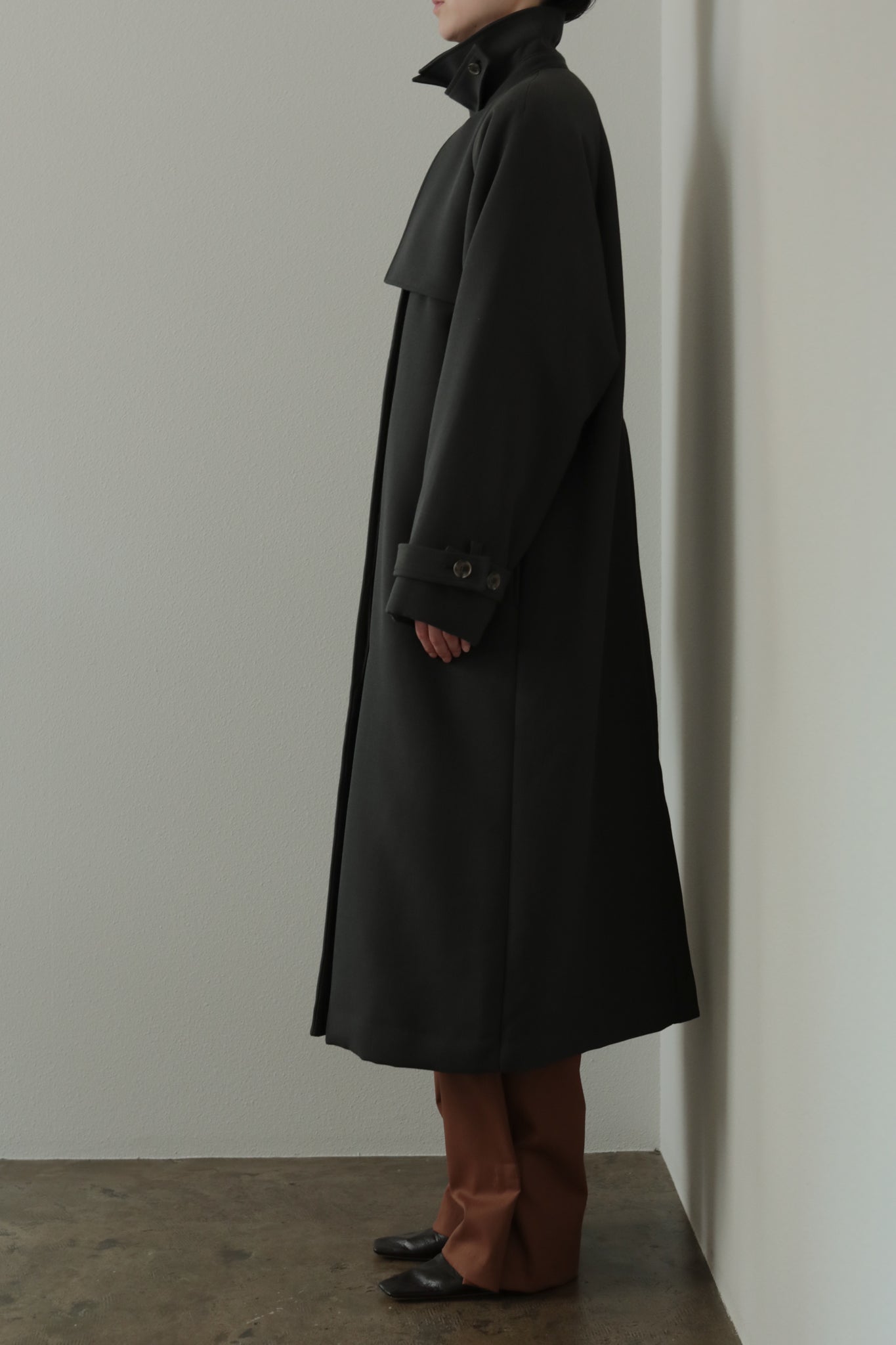 WV Mix Padded Trench Coat(ls34409J)