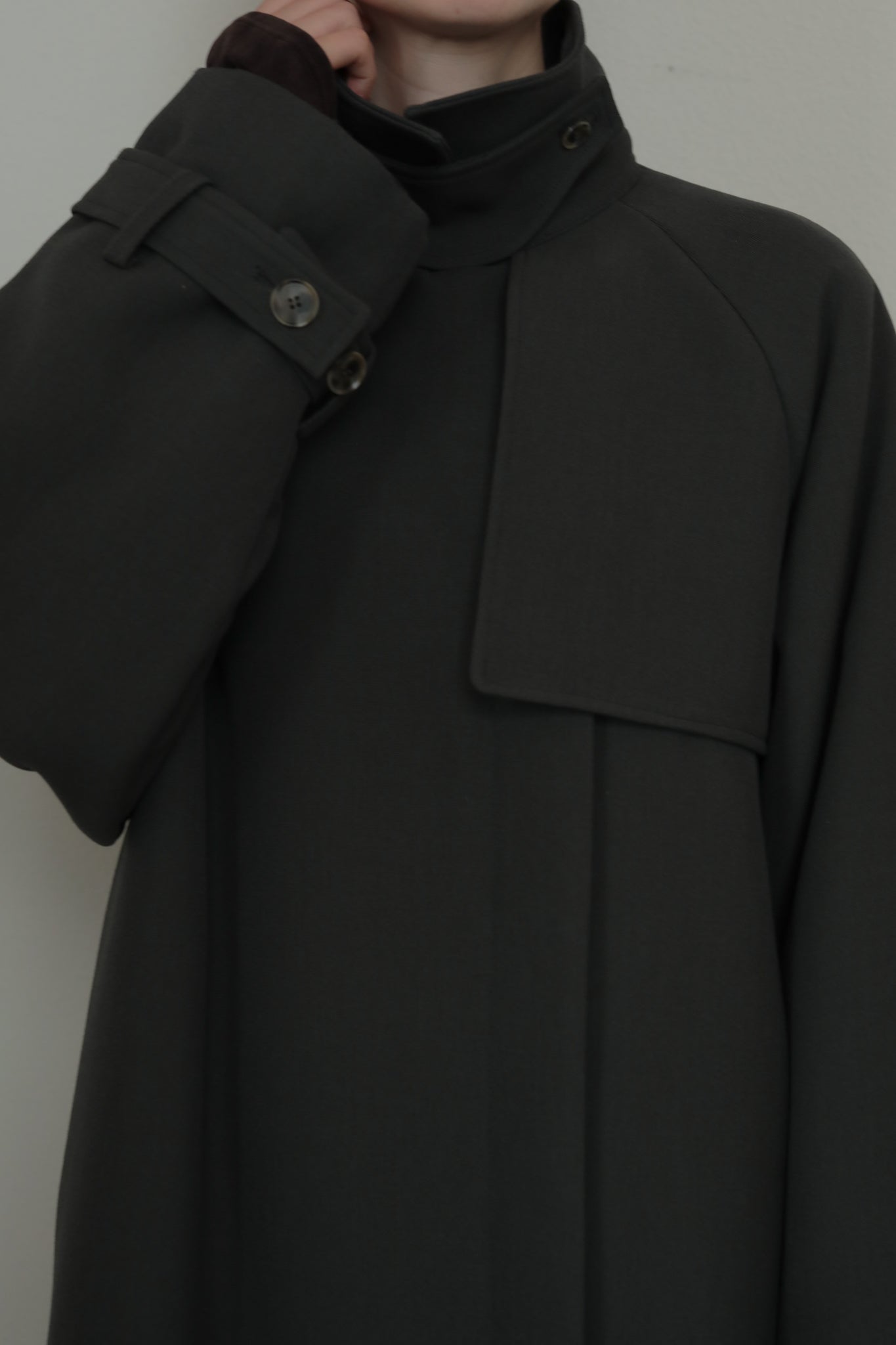 WV Mix Padded Trench Coat(ls34409J)