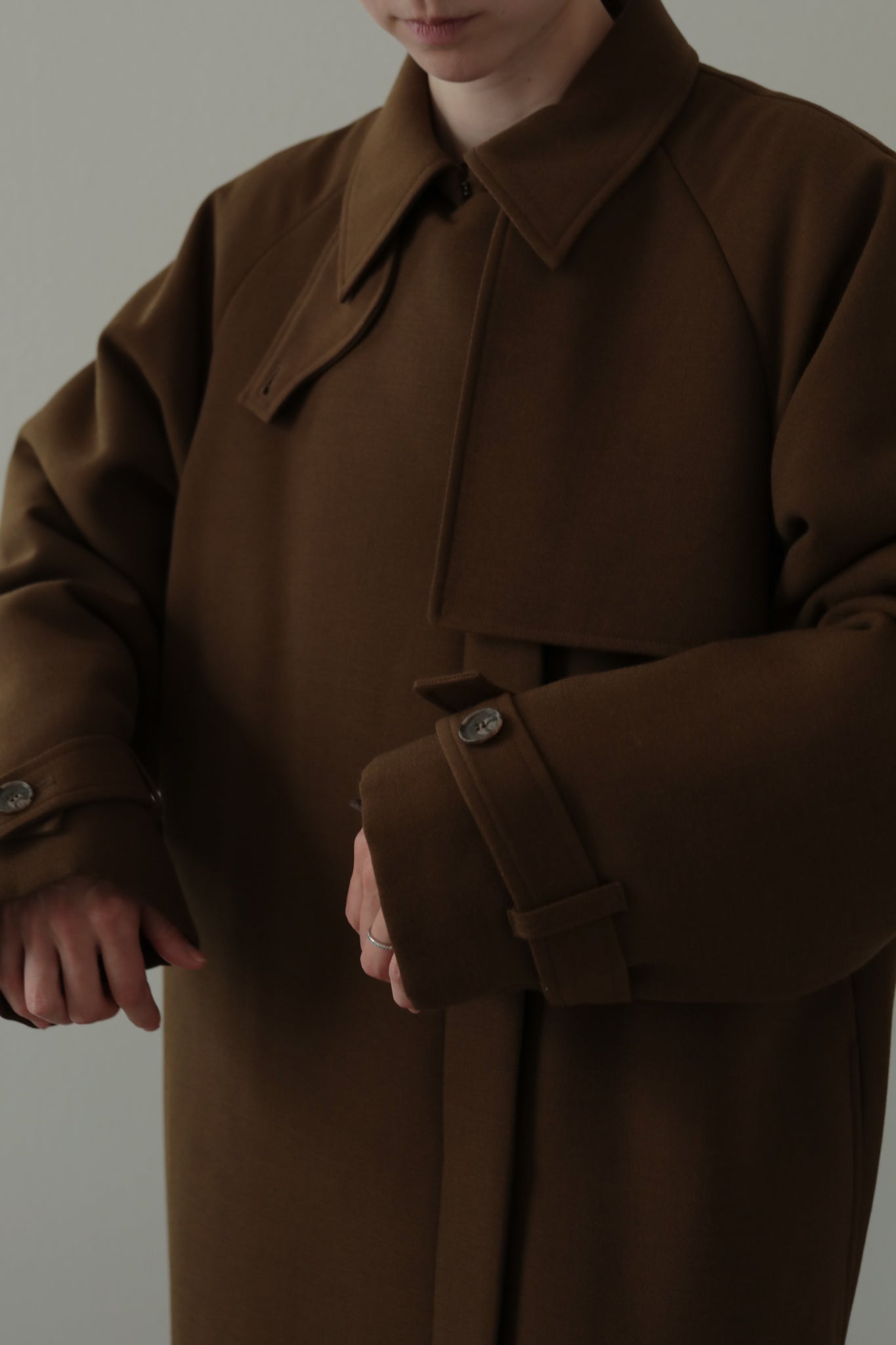 WV Mix Padded Trench Coat(ls34409J)