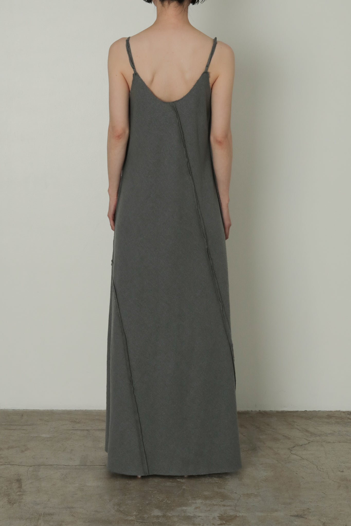 Crape Cotton Wool Patchwork Camisole Dress (ls44460D)