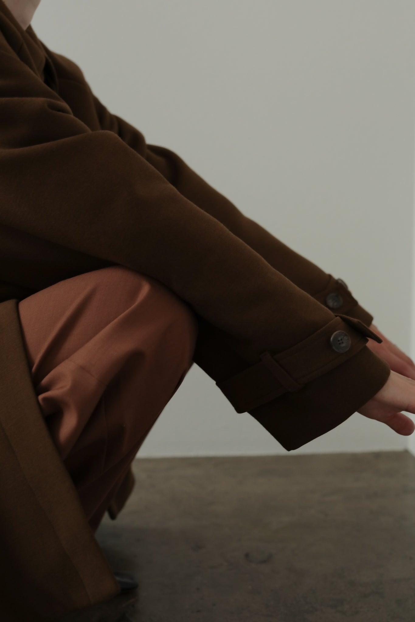 WV Mix Padded Trench Coat(ls34409J)