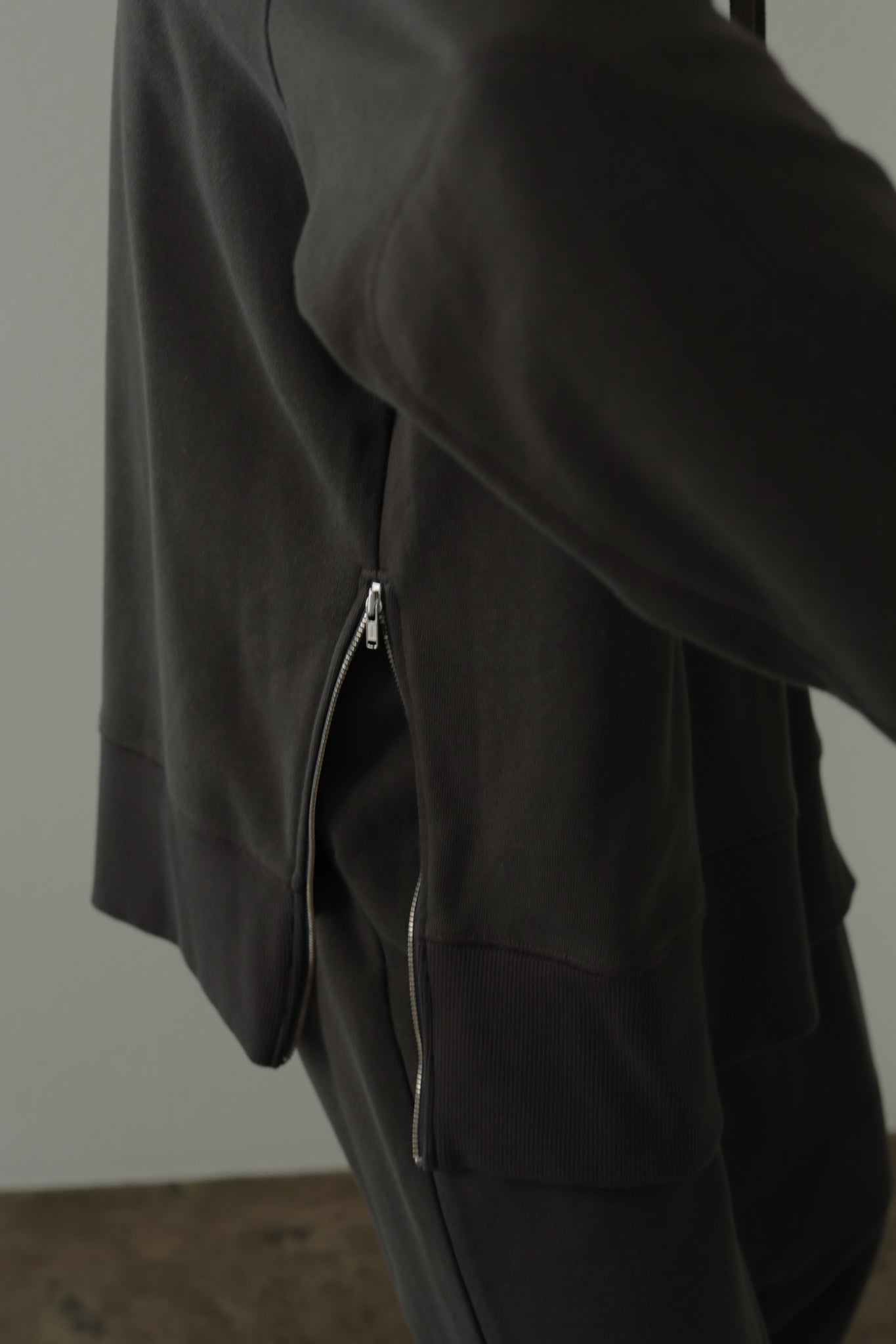 Drawstring High Neck Sweat PO(ls34396T)