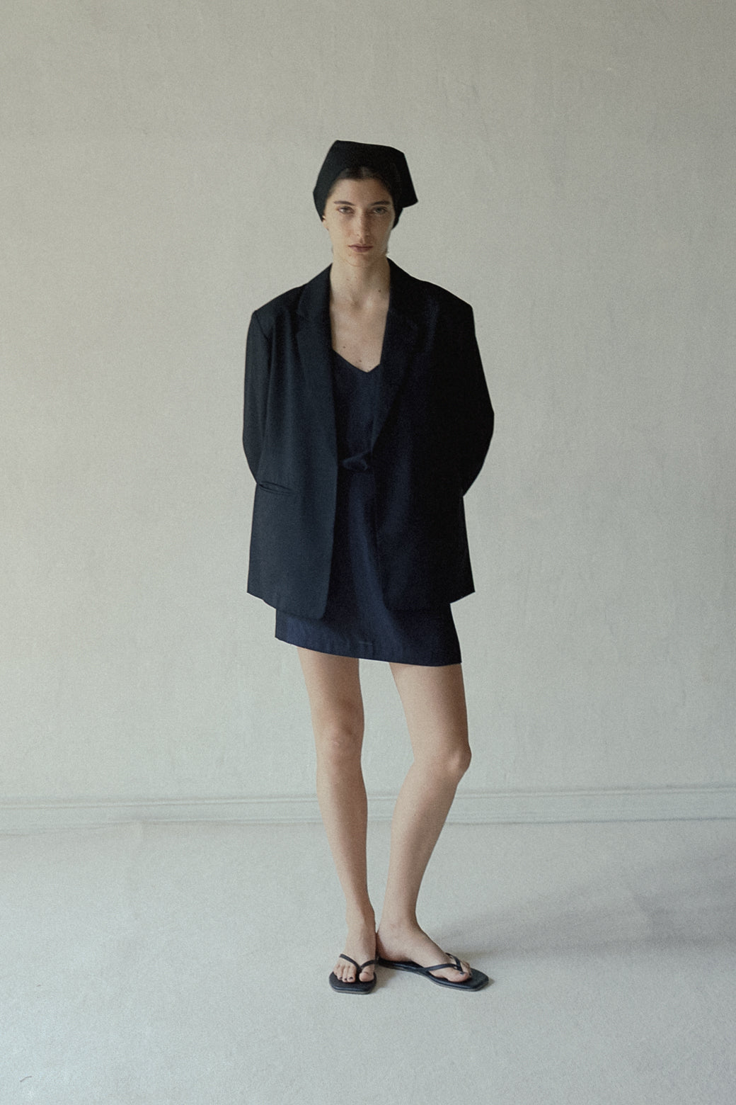 Cotton Broad Triangle Scarf (ls62584A)