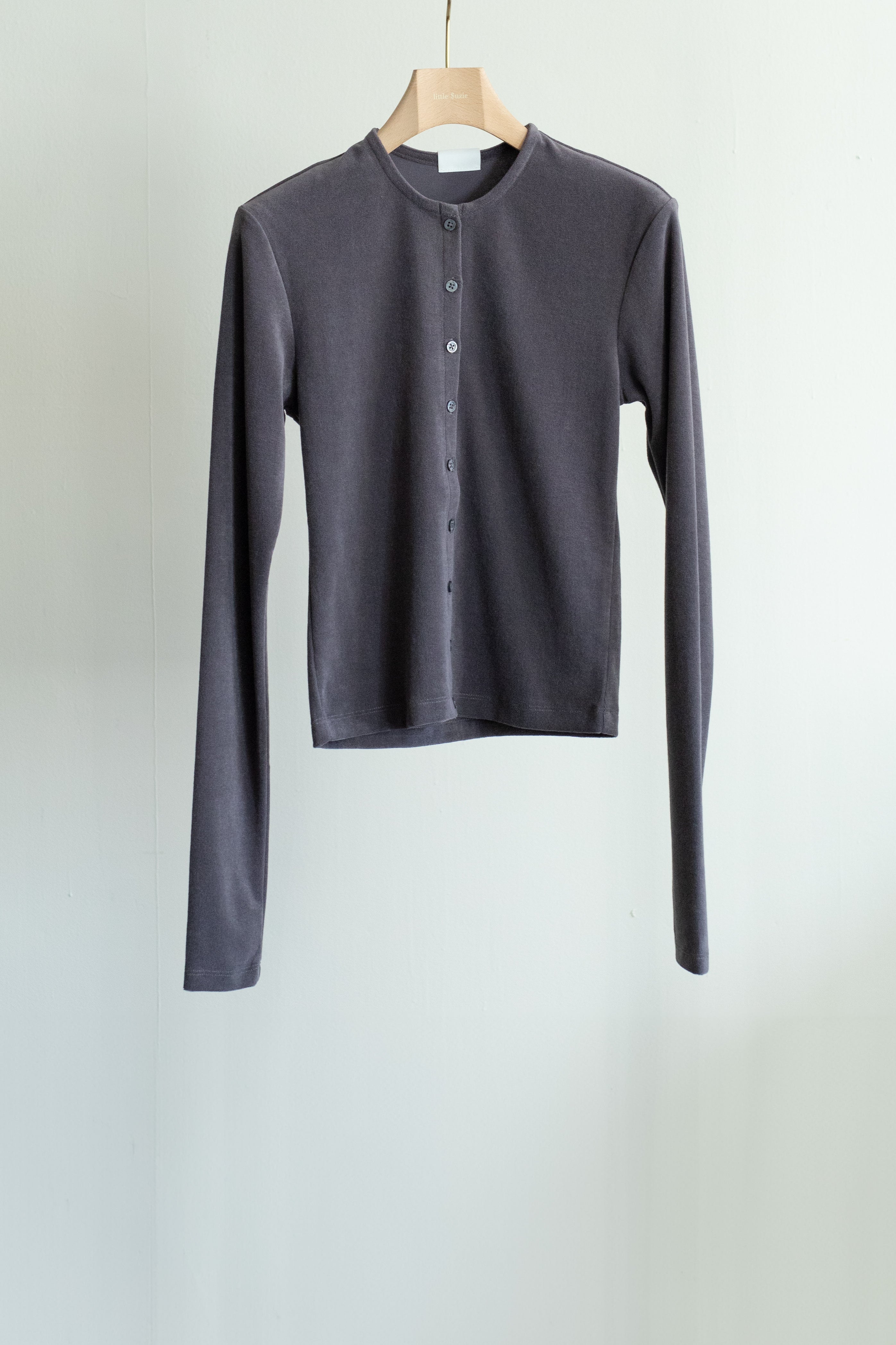 High Gauge Pile Tight Hem Cardigan (ls54568T)