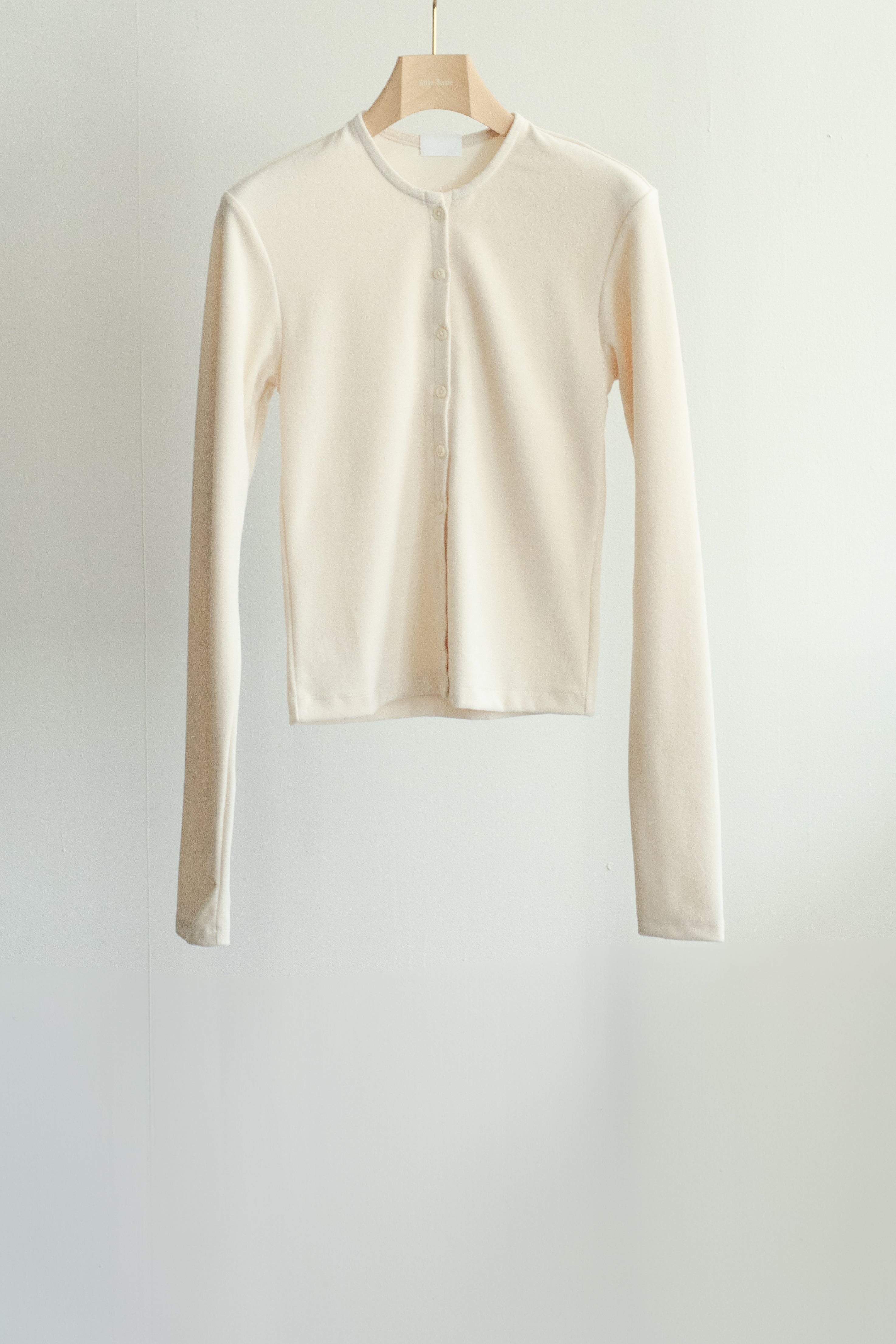 High Gauge Pile Tight Hem Cardigan (ls54568T)