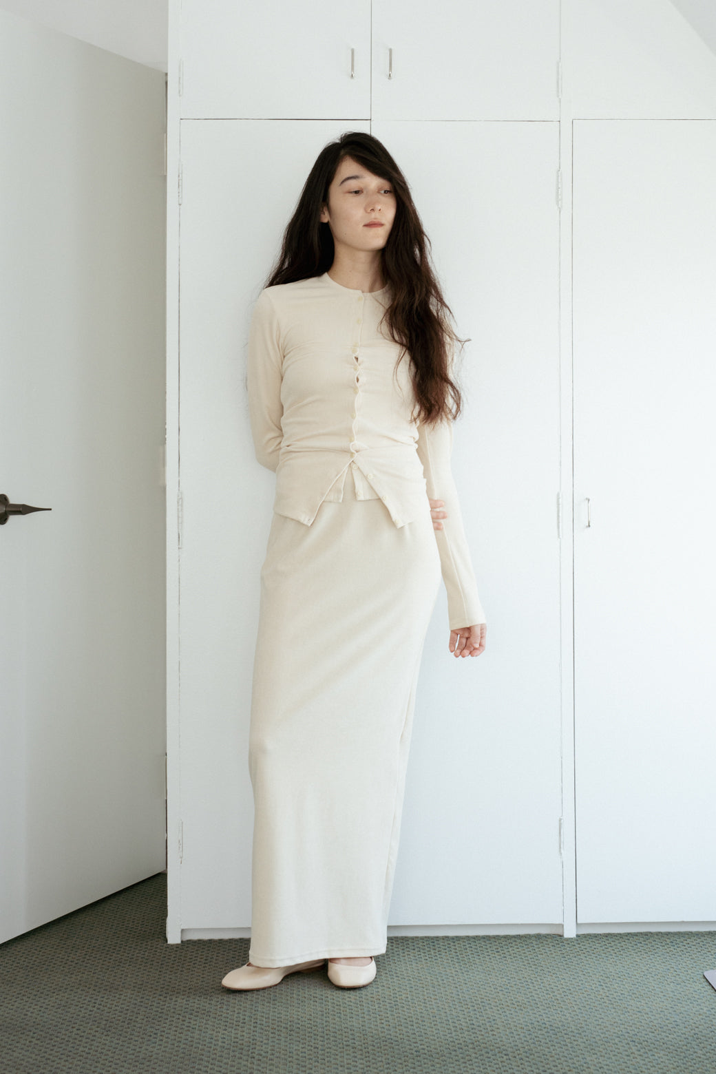 High Gauge Pile Tight Hem Cardigan (ls54568T)