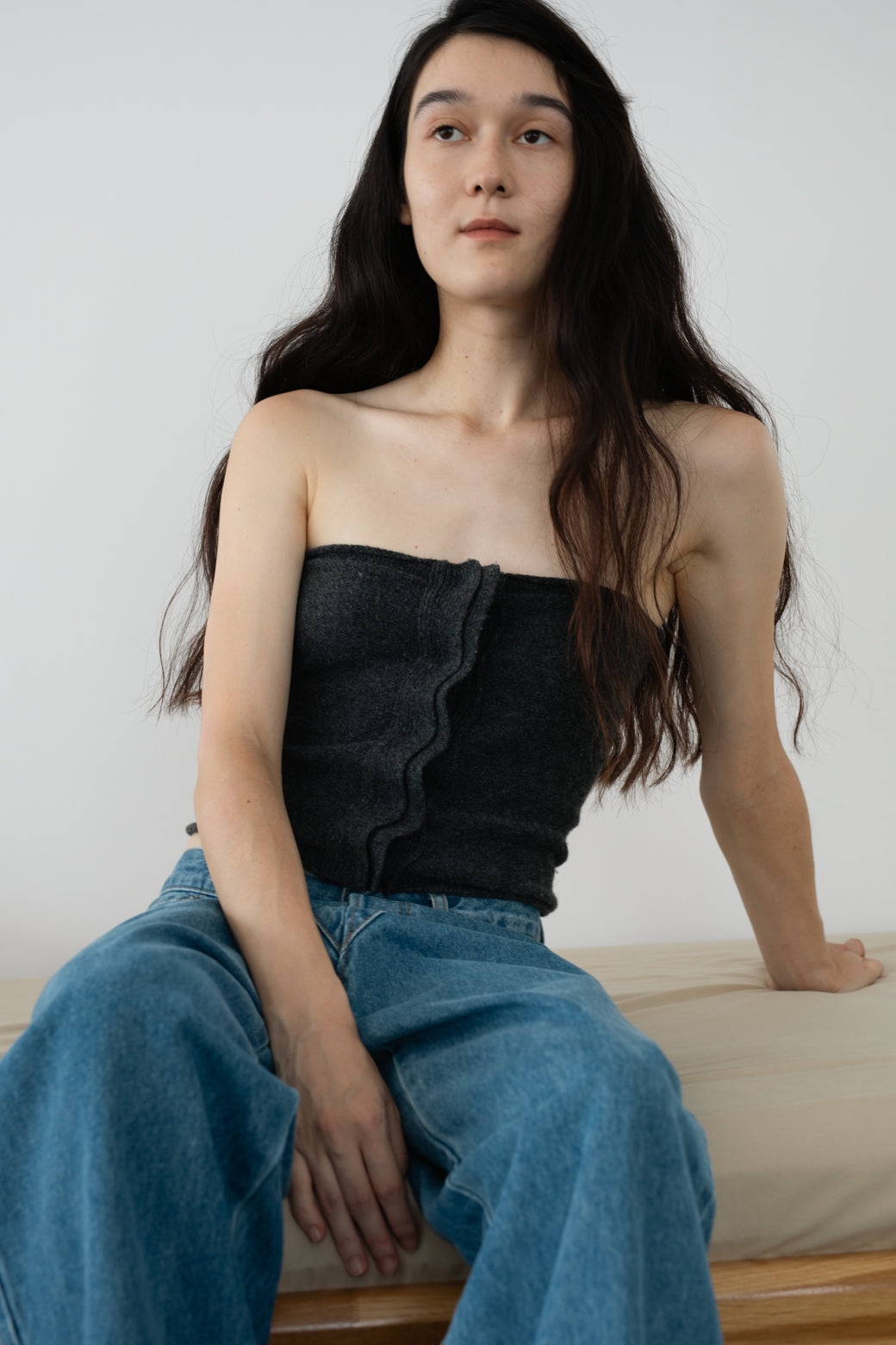 Extra Fine Merino Wool Knit Tube (ls54543K)