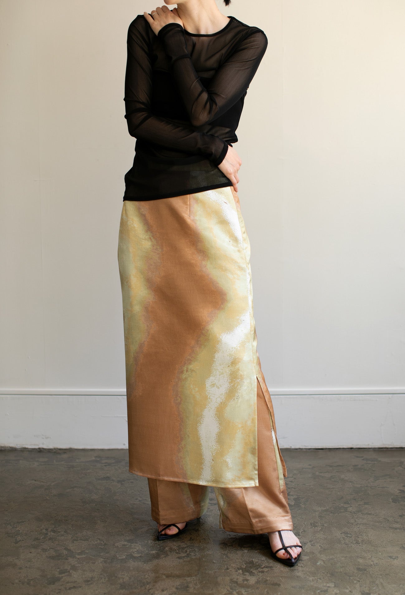 Earth Print Easy Slacks(ls22283P)