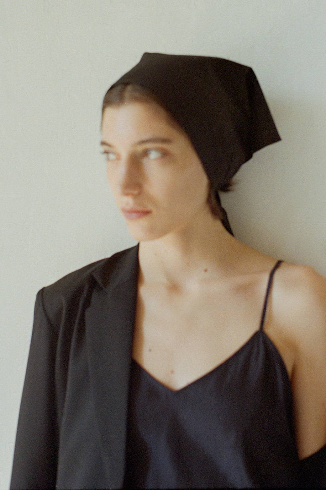 Cotton Broad Triangle Scarf (ls62584A)