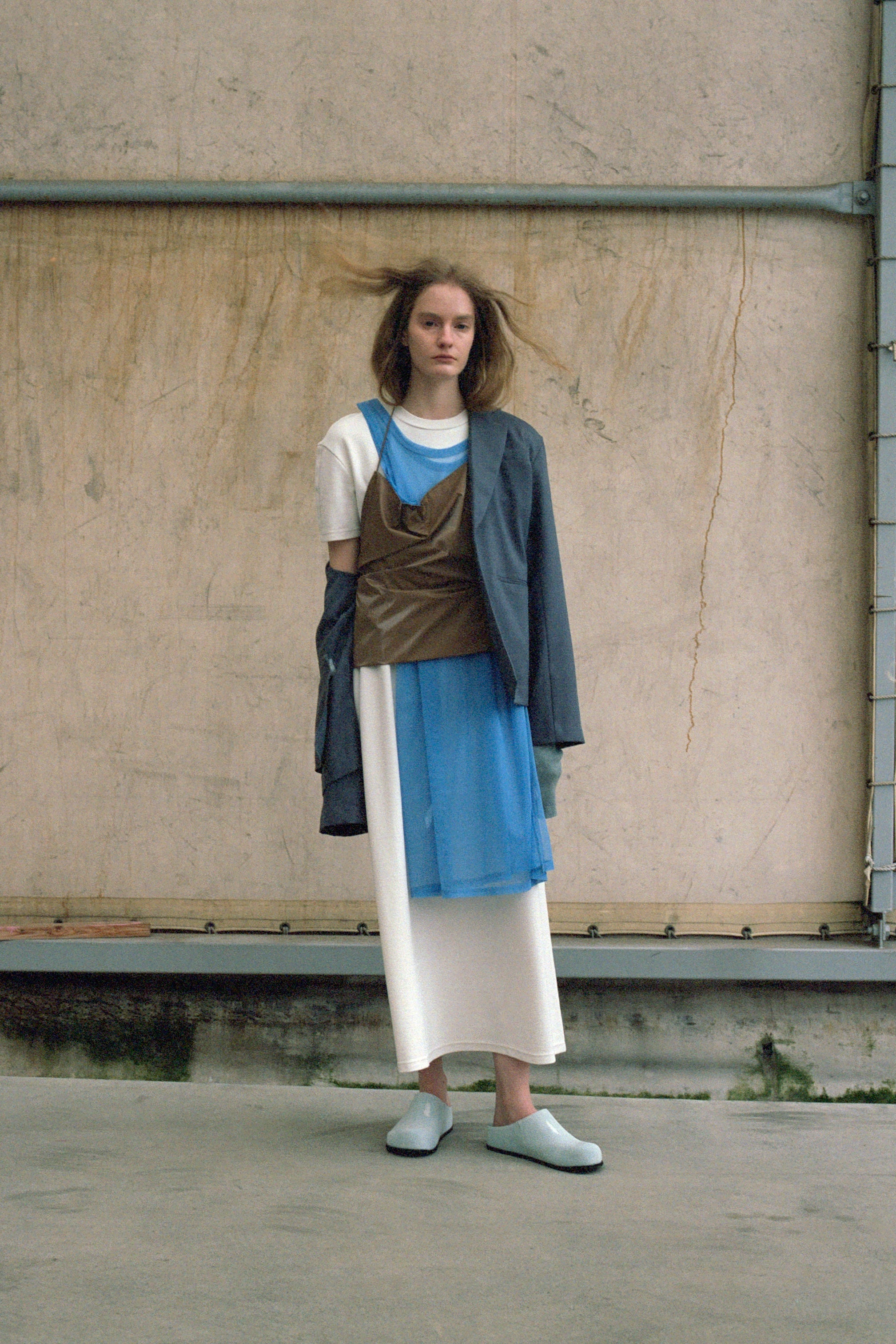 【Studio Doe】Sleeveless Side Slit Sheer Top(LD-259OVT44)