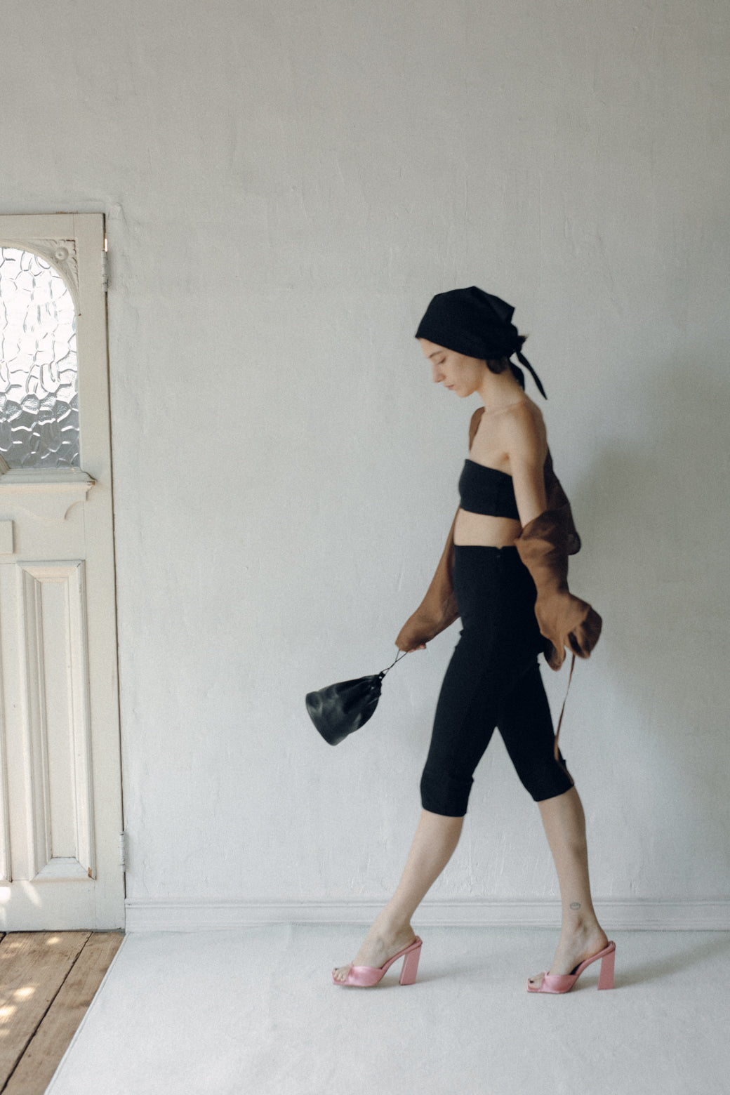 Cotton Broad Triangle Scarf (ls62584A)