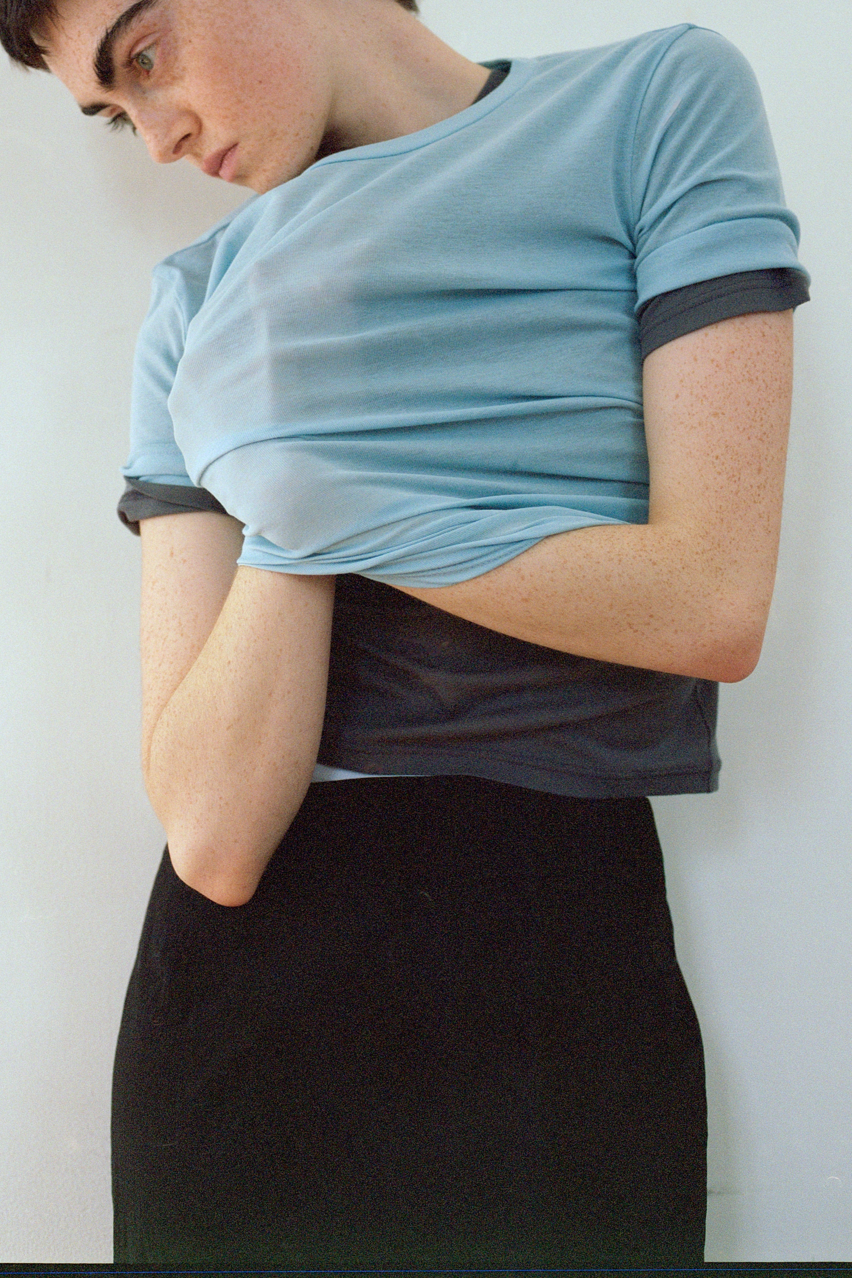High Twist Jersey Distorted S/S Tee(ls52517T-2)