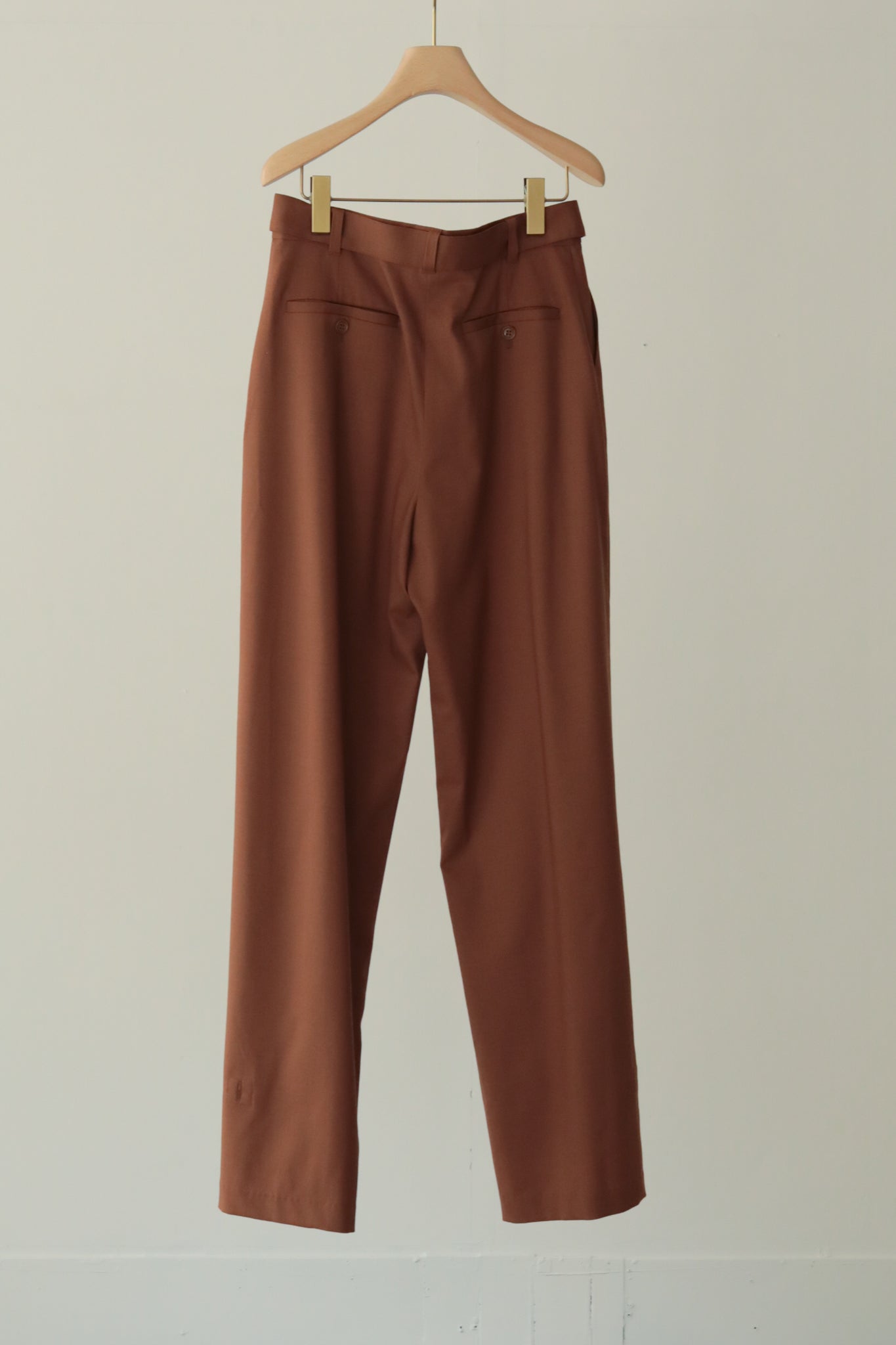 Wool Tropical 2Way Belted Trousers(ls34382P)