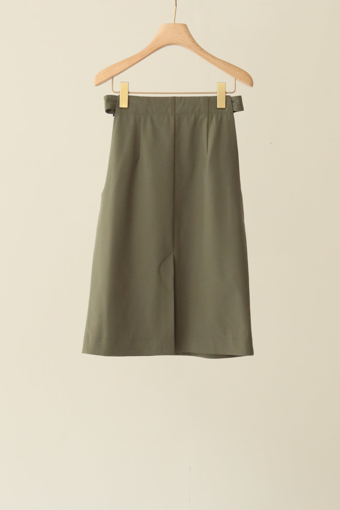 Stretch Wool Side Cut Out Skirt(ls34386S)