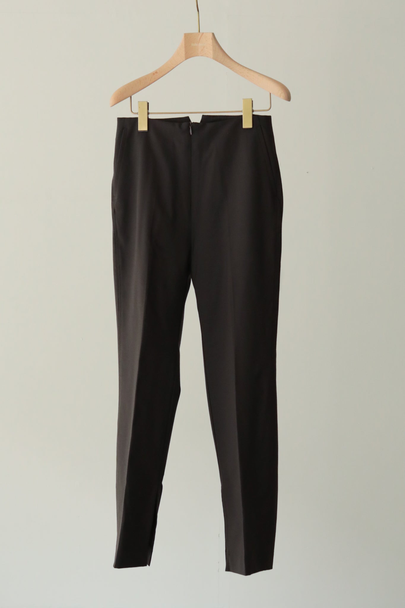 Stretch Wool Straight Fit Slit Trousers(ls34387P)