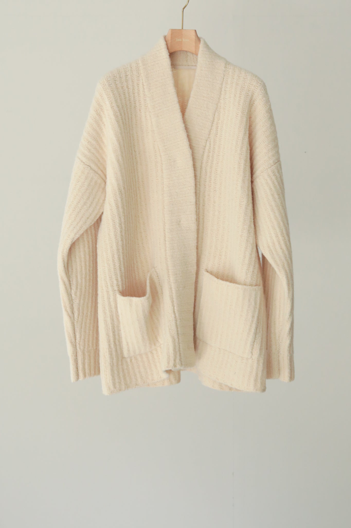 Extra Fine Merino Wool Boucle Yarn Cardigan(ls34401K)