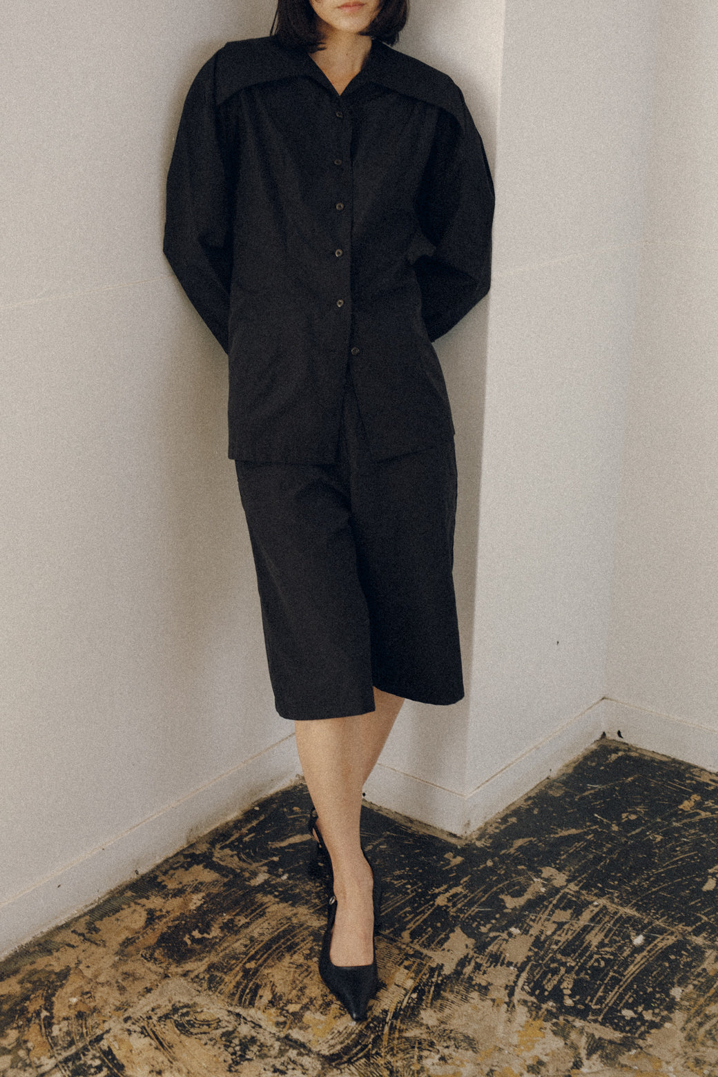 Sustainable Lawn Half Slacks(ls52514P)