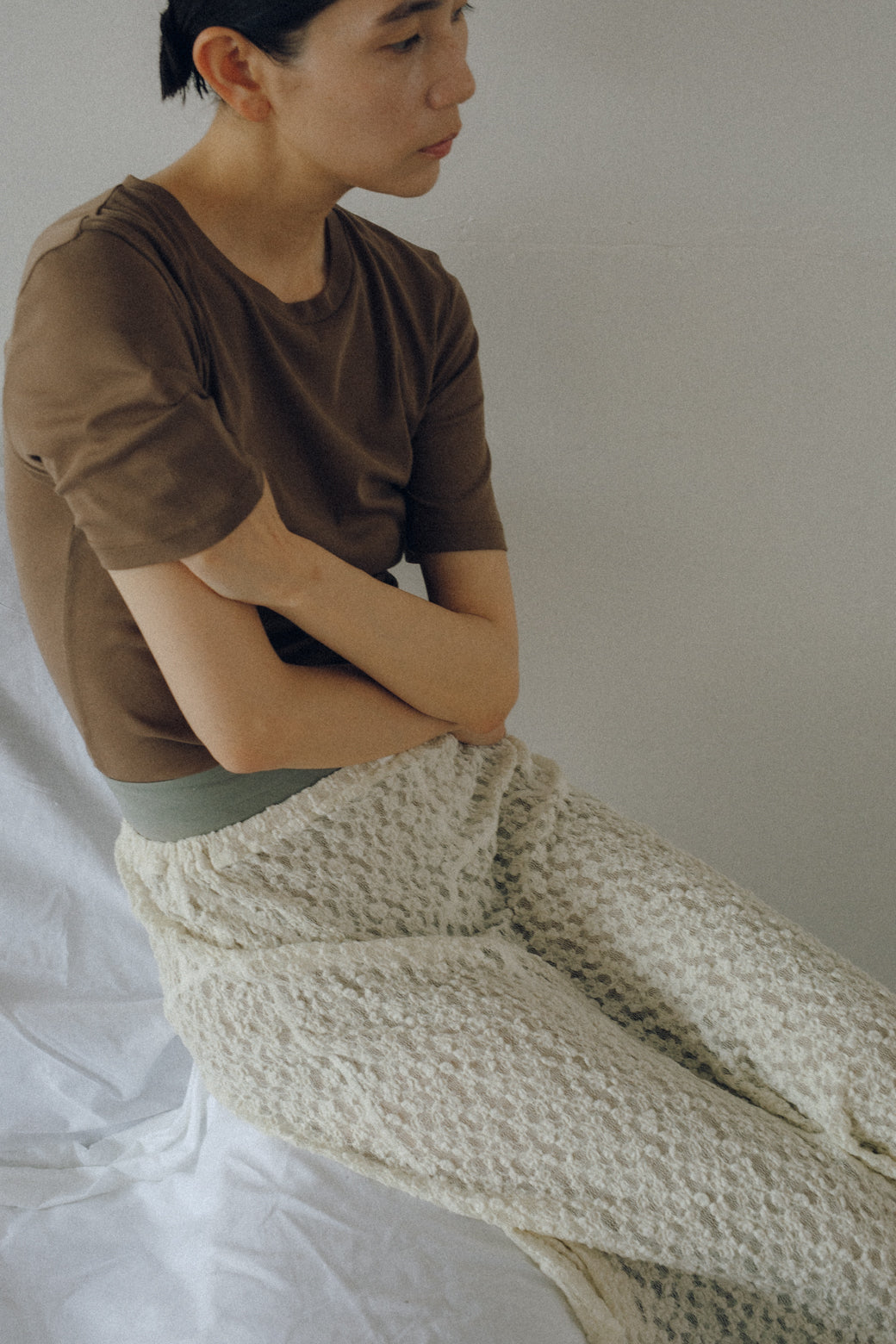 High Twist Jersey Distorted S/S Tee(ls52517T-2)
