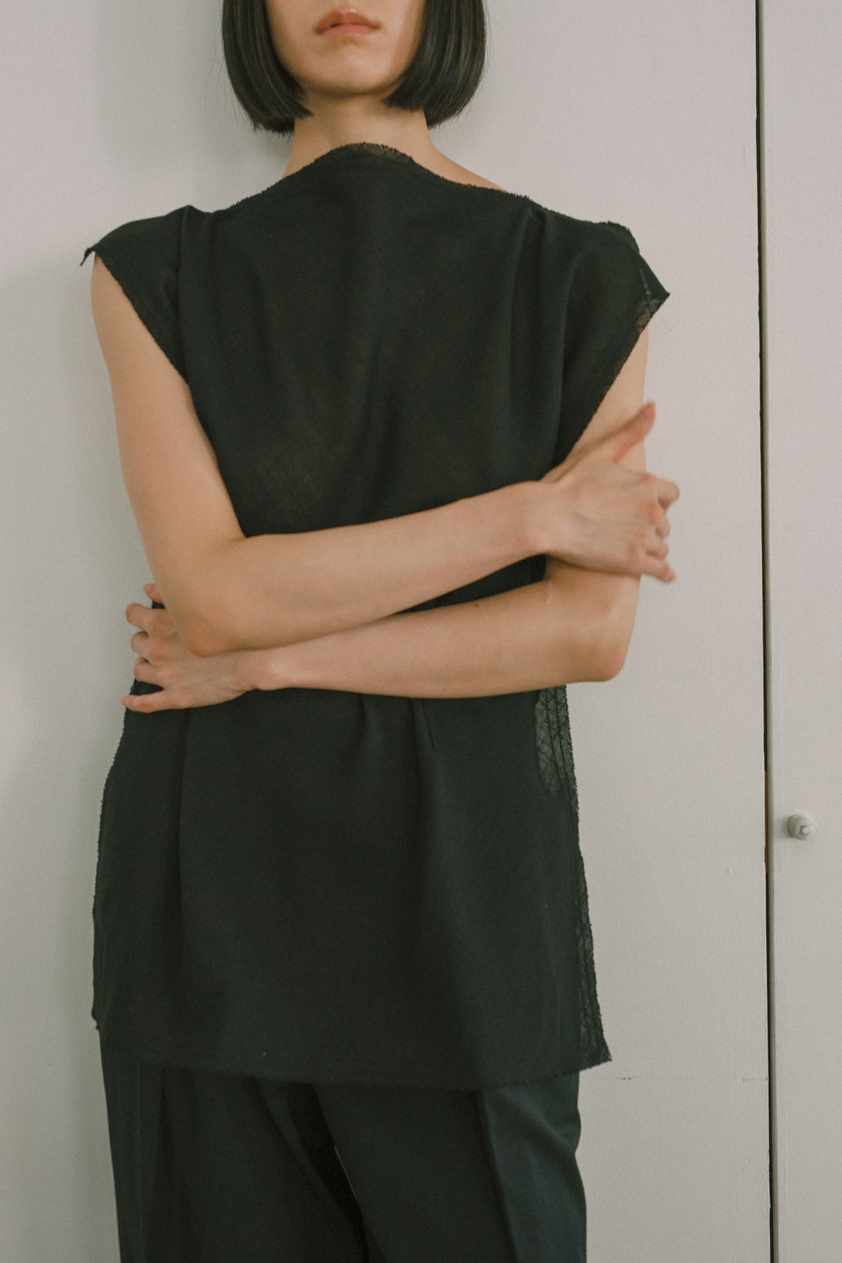 Linen Like PL Unhemmed Square Top (ls72656T)