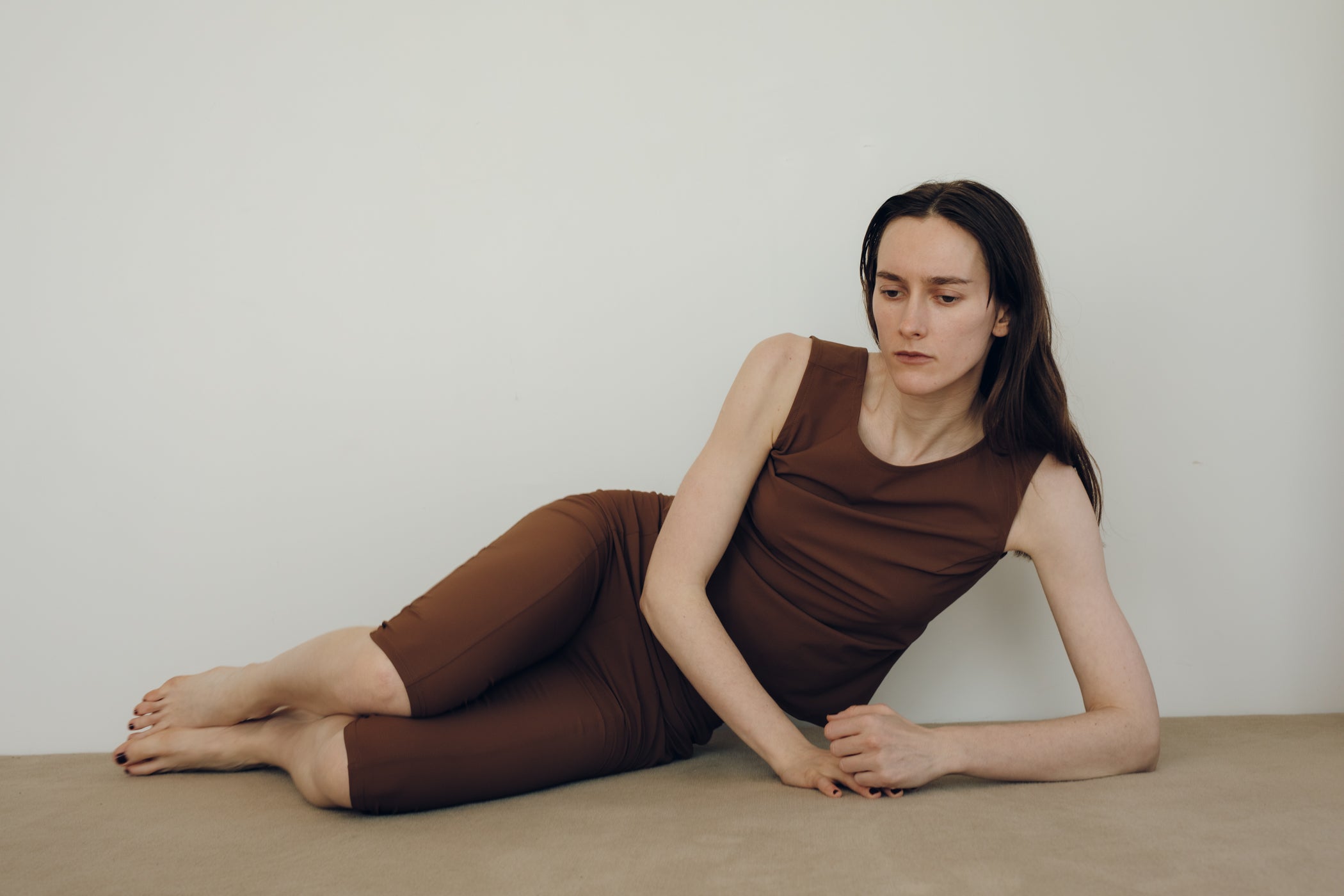 Recycled Nylon Half Leggings(ls64620P)