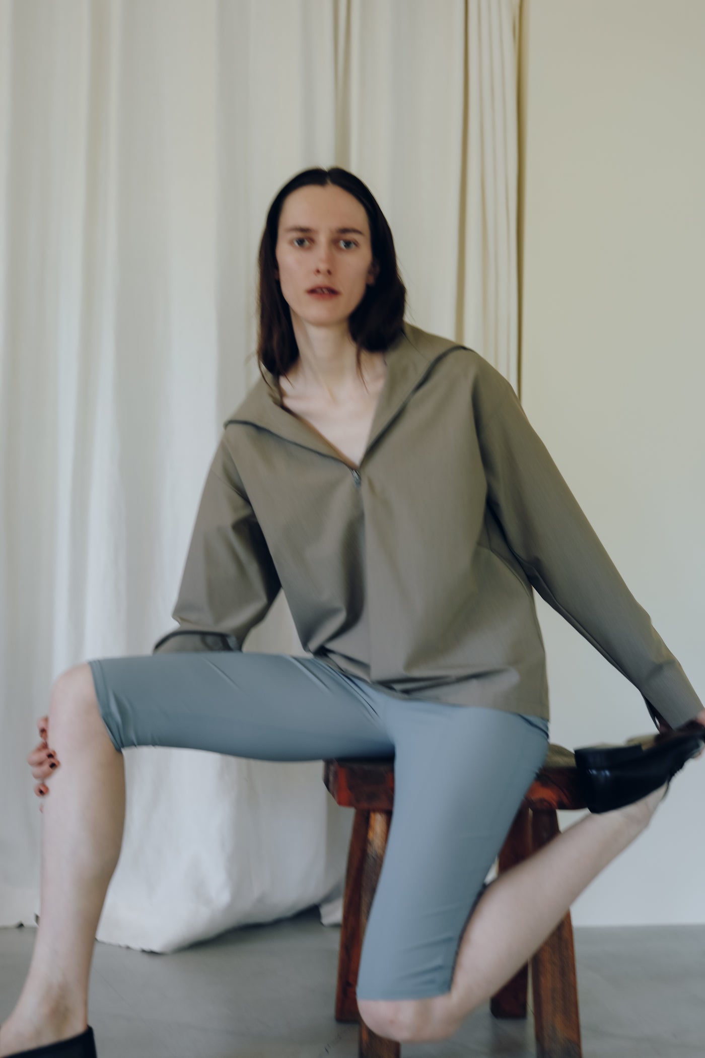 Recycled Nylon Half Leggings(ls64620P)