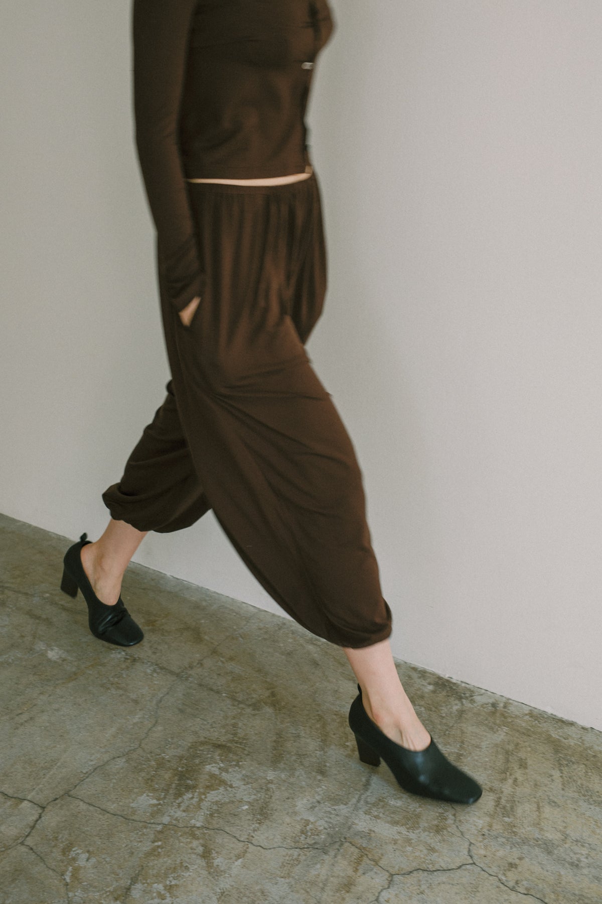 Eucalyptus Jersey Ankle Balloon Pants (ls72654P)