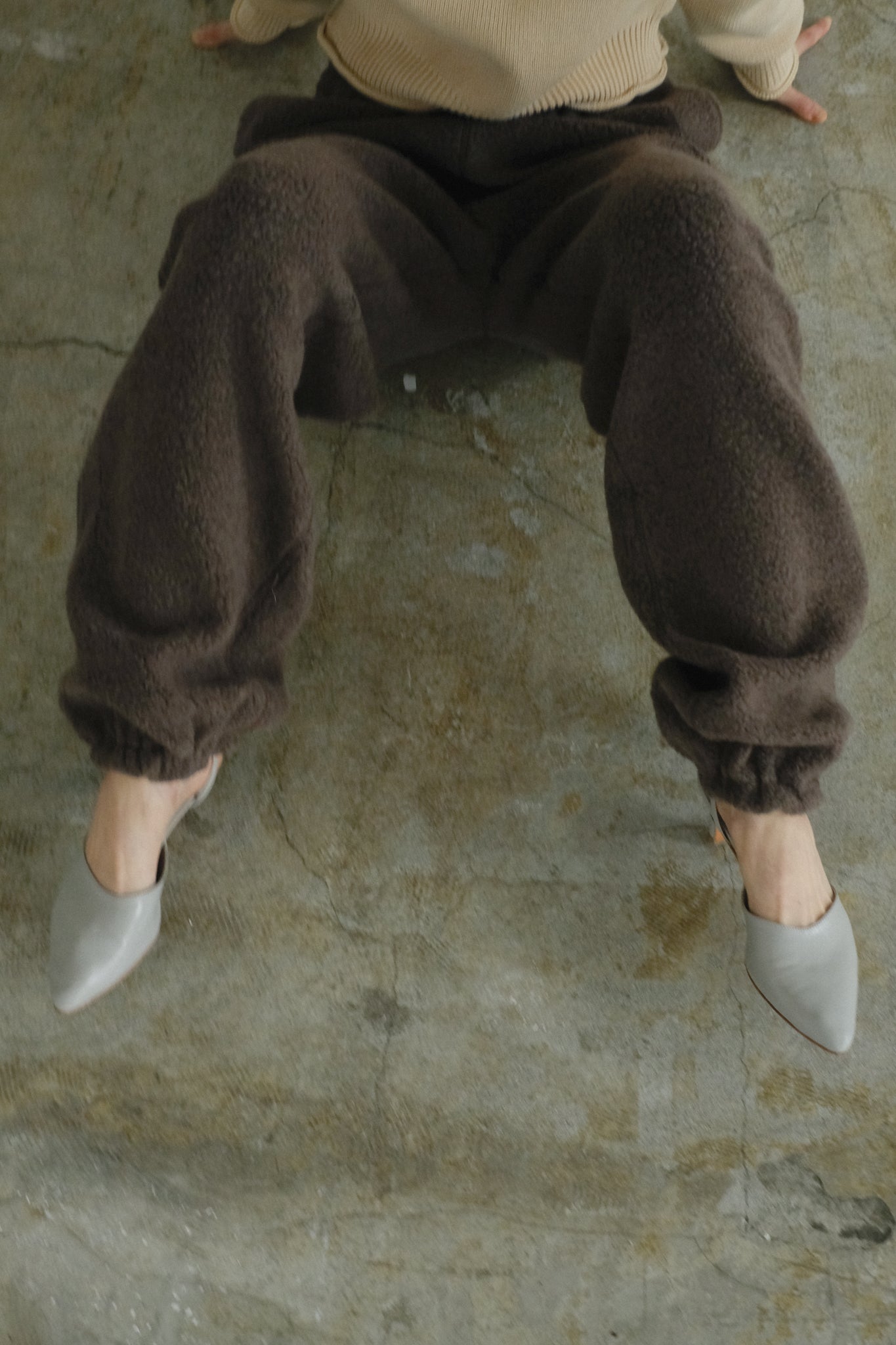 Wool Angola Pile Pajama Pants (ls44462P)