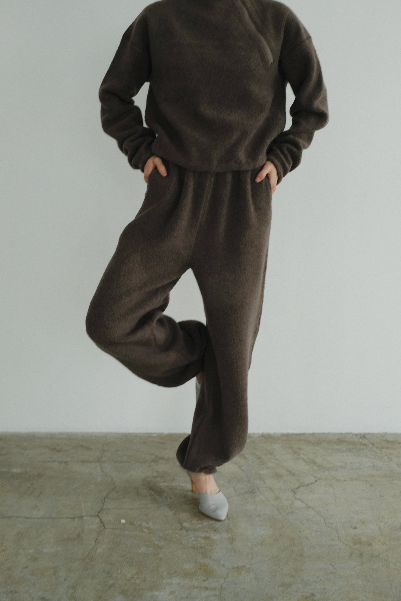 Wool Angola Pile Pajama Pants (ls44462P)
