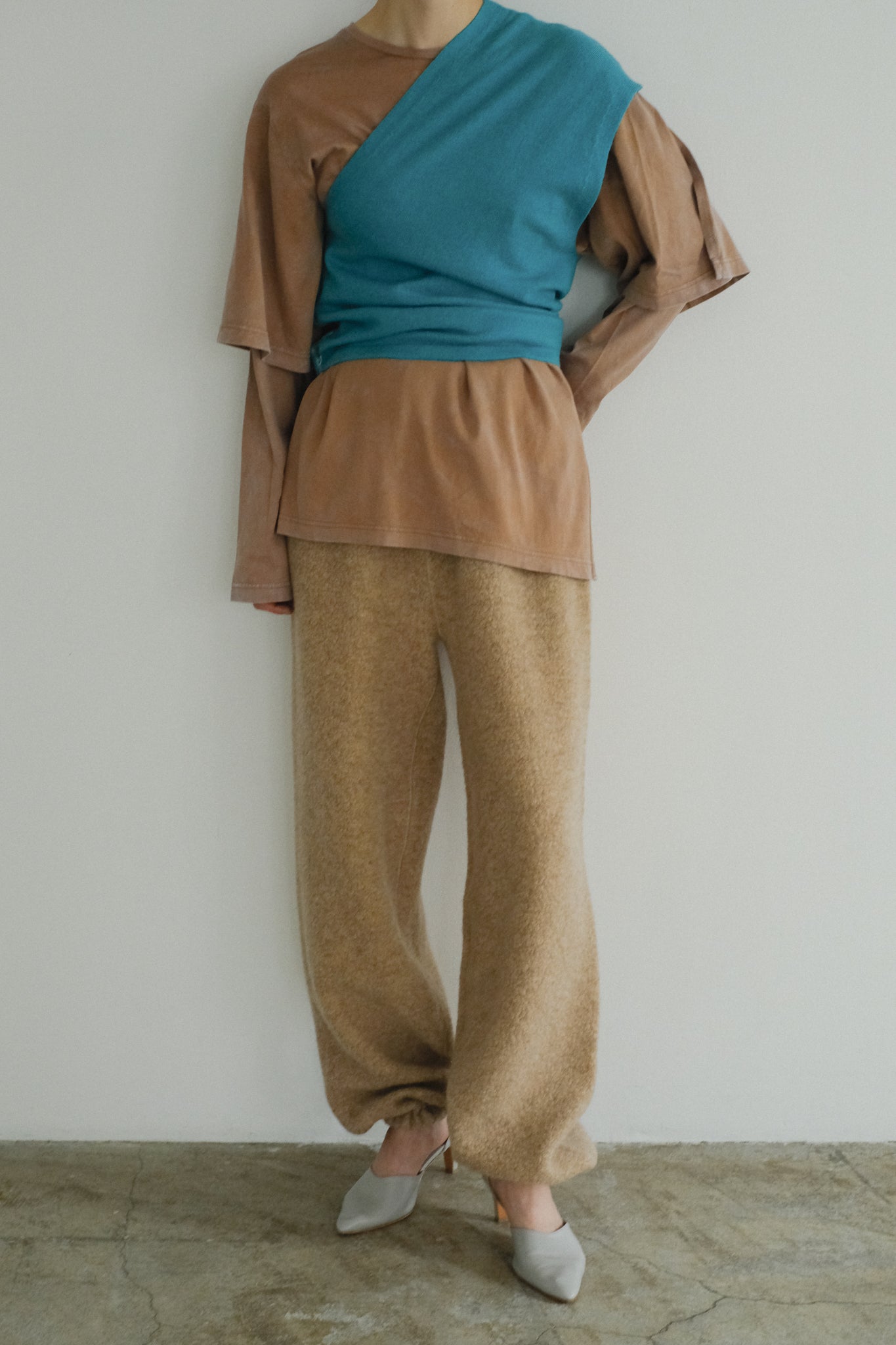 Spin Wash Layered Sleeves T (ls44482T)