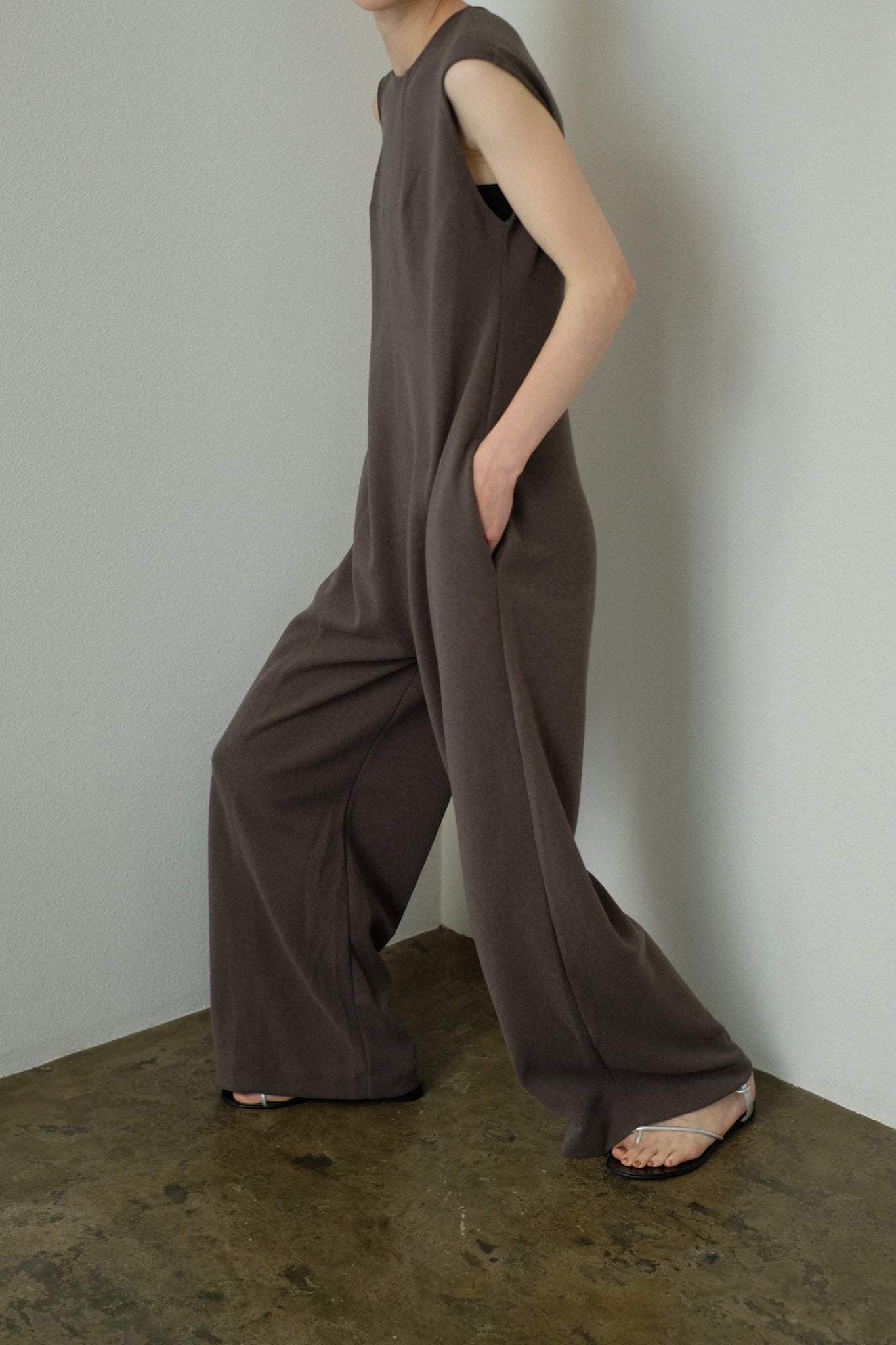 Boucle Wide Jumpsuit(ls22291P)