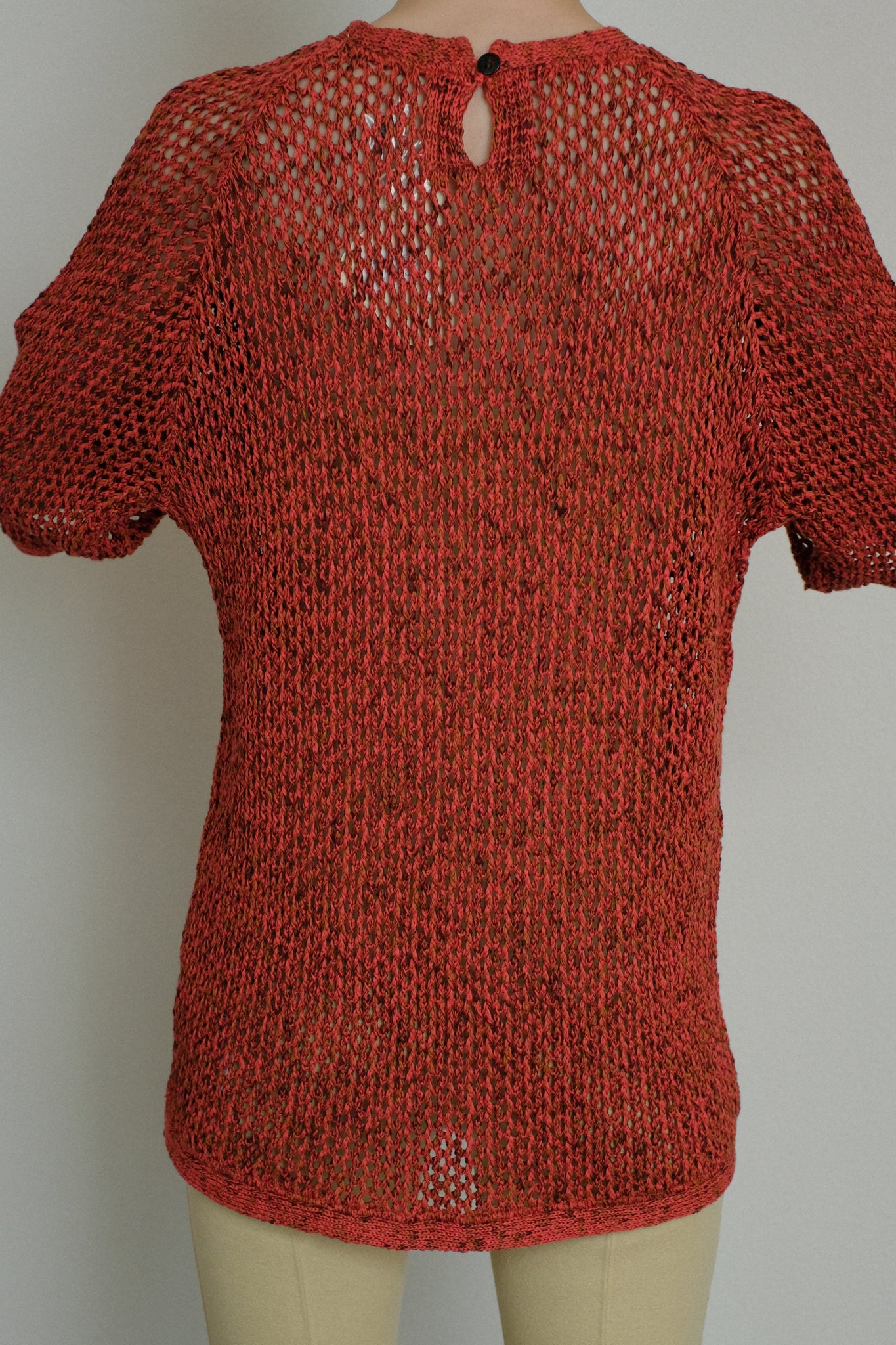 Cotton Gima Mesh Knit Big T-shirt (ls32371K)