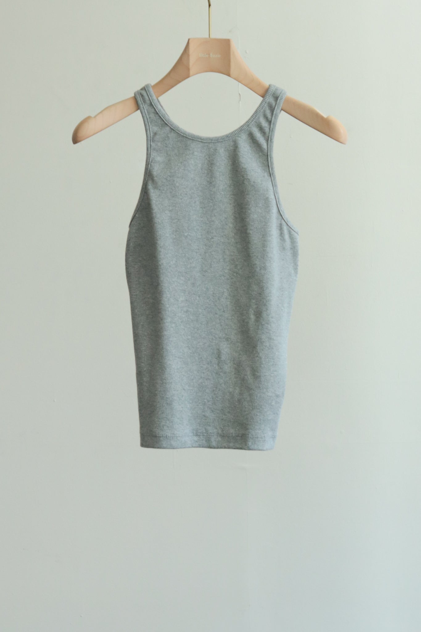 Back Open American Sleeves Rib Tank(ls42502T)