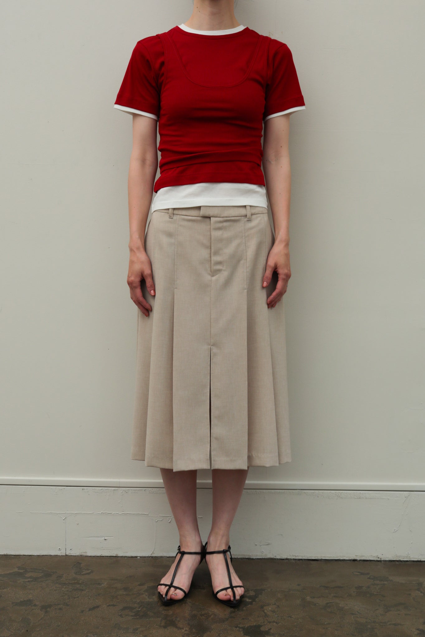Cool Fraise Layered Tee & Tank(ls42500T)