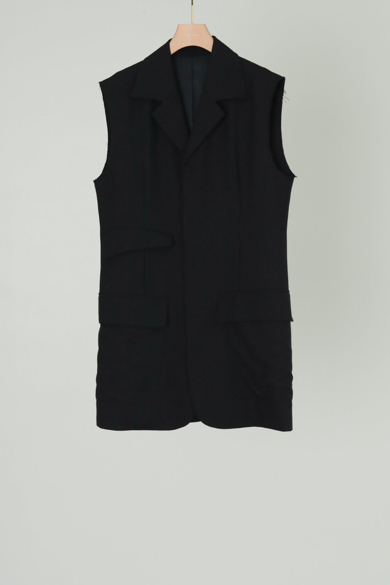 Tailored Long Gilet (ls44463J)