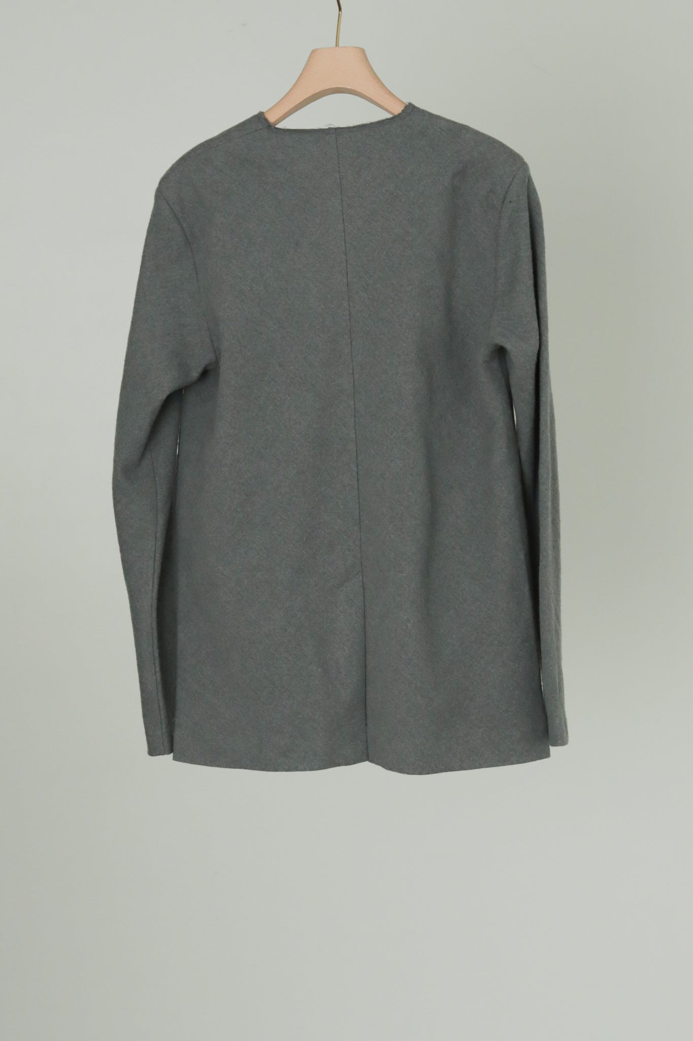 Crape Cotton Wool Bias Pullover JKT (ls44459J)