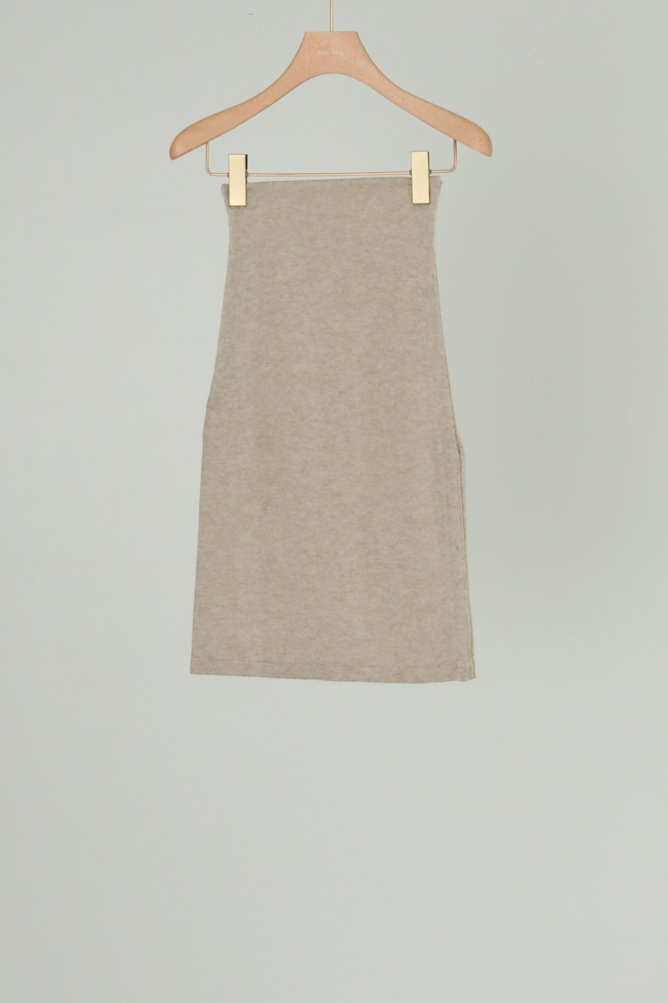 Wool Cashmere Mix One Shoulder Bustier (ls44457K)