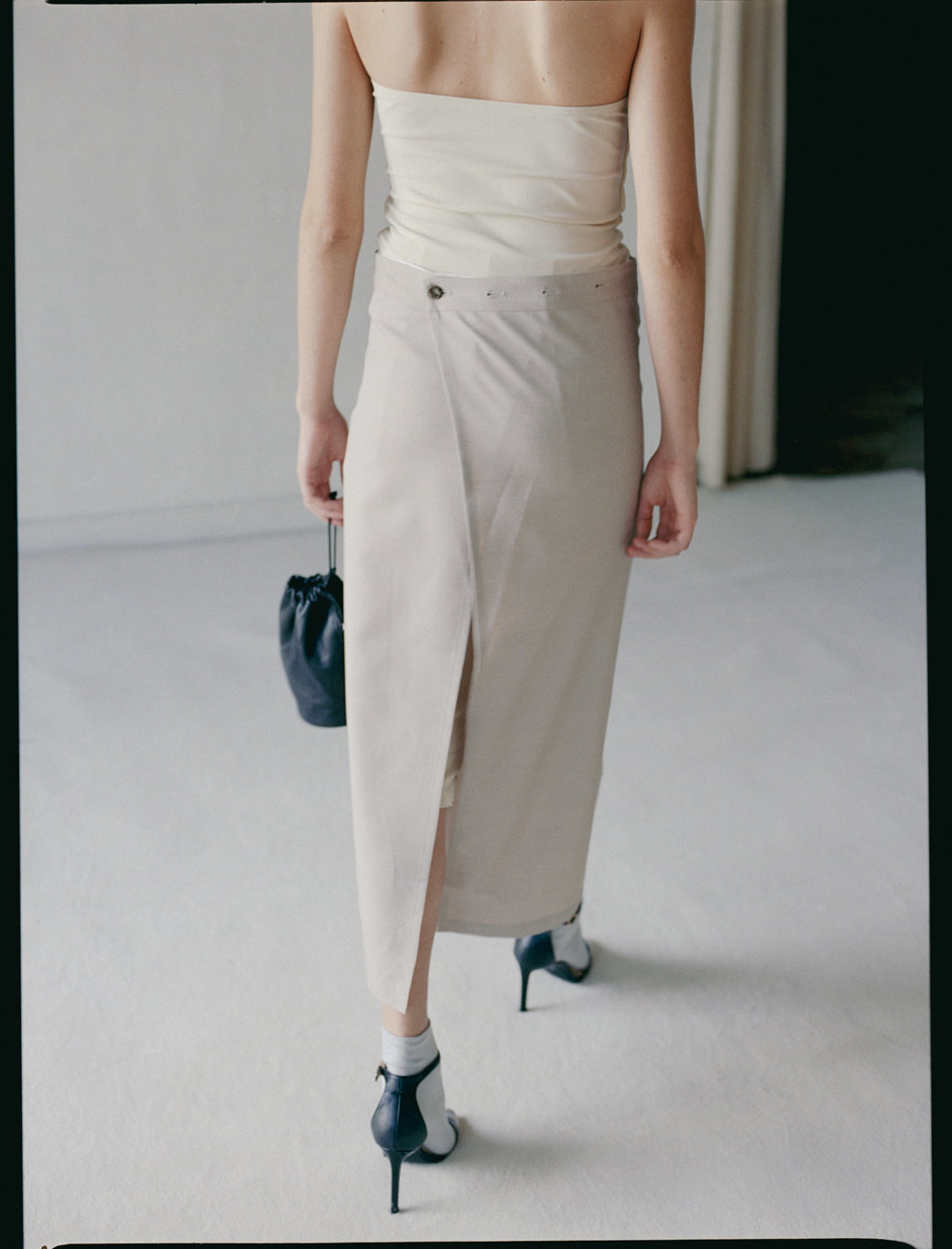 Wool Mix Salon Skirt (ls62590S)