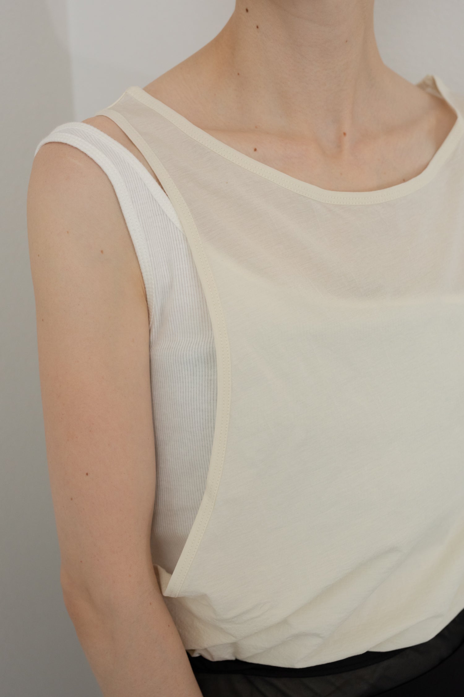 2 Tone Layerd Tank(ls095T)