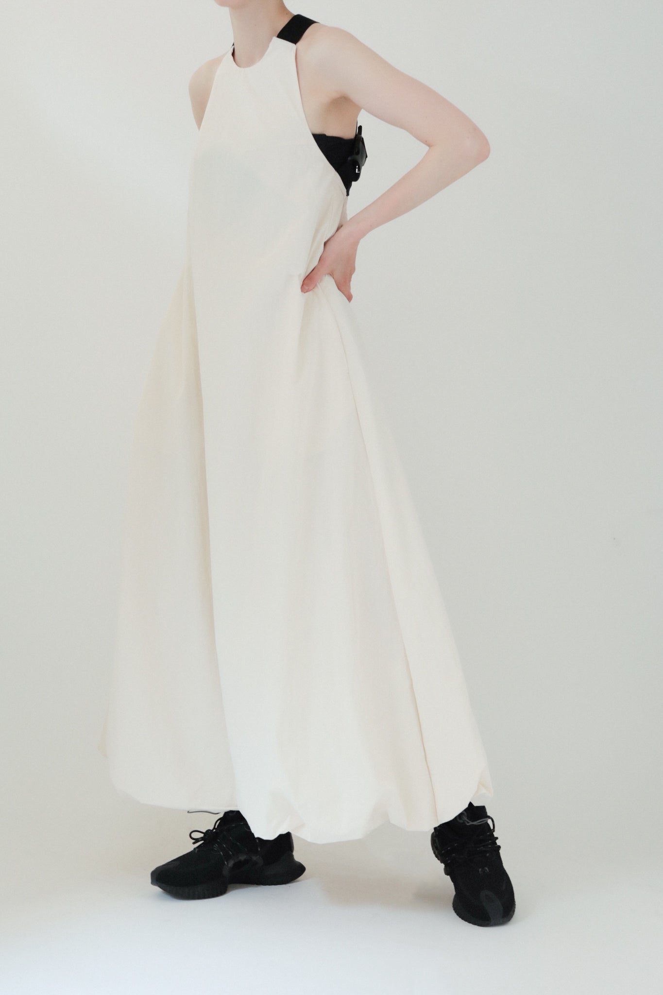 Cross Belt Balloon Dress(ls22294D)