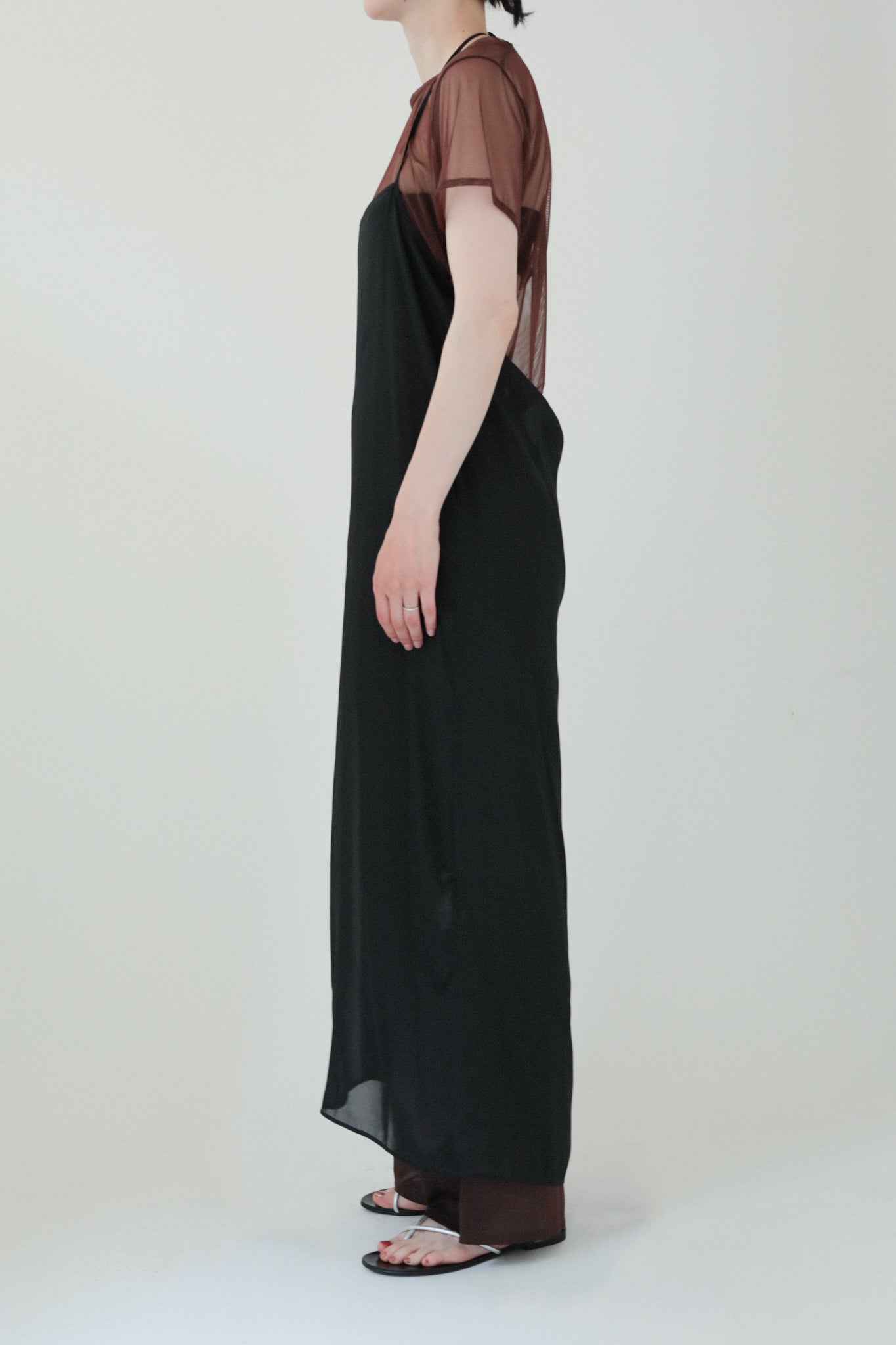 Shimmer Chambray 2way Dress (ls32355D)