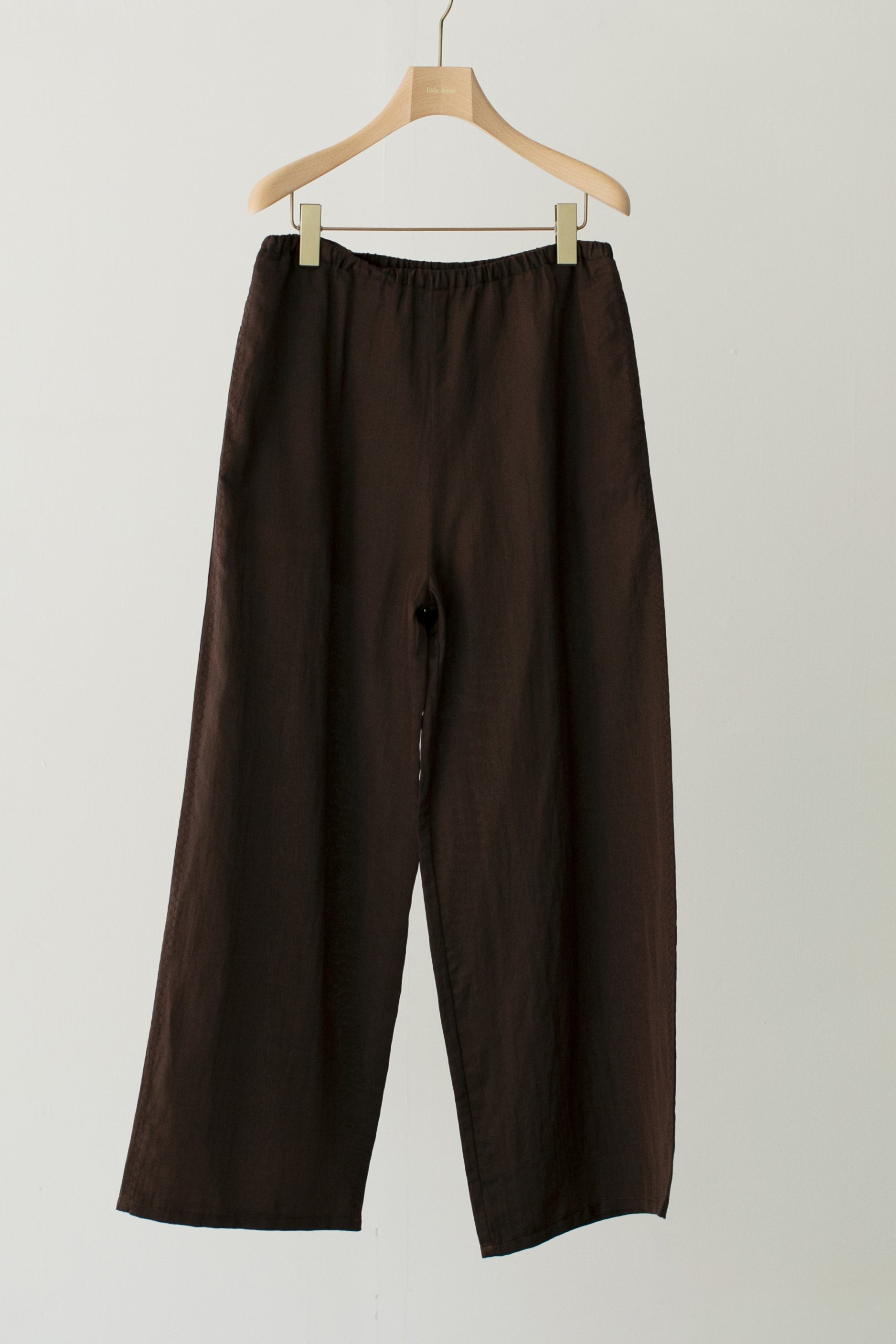 Cotton Silk Satin Embroidery Easy Pants (ls32345P)