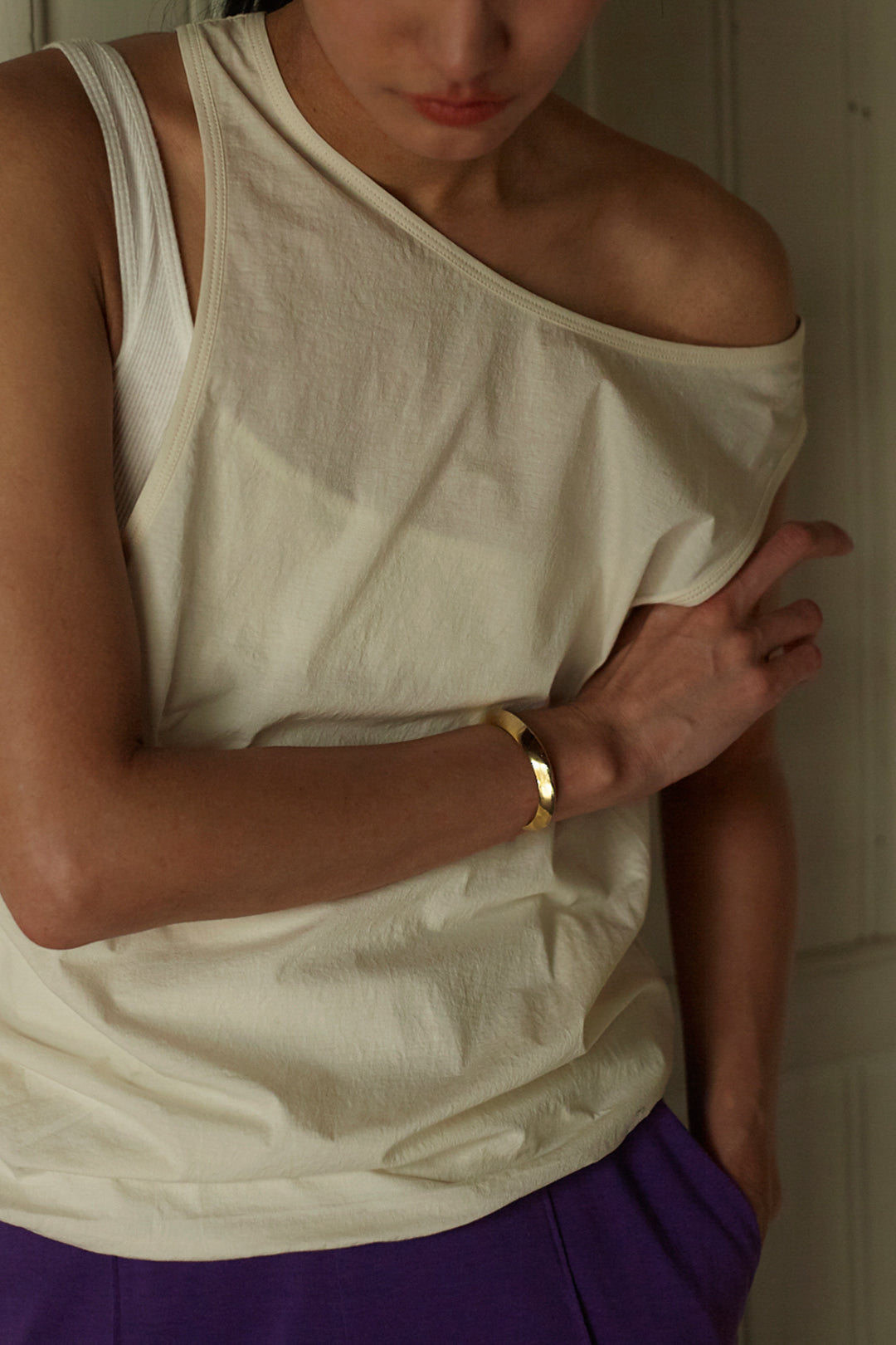 2 Tone Layerd Tank(ls095T)