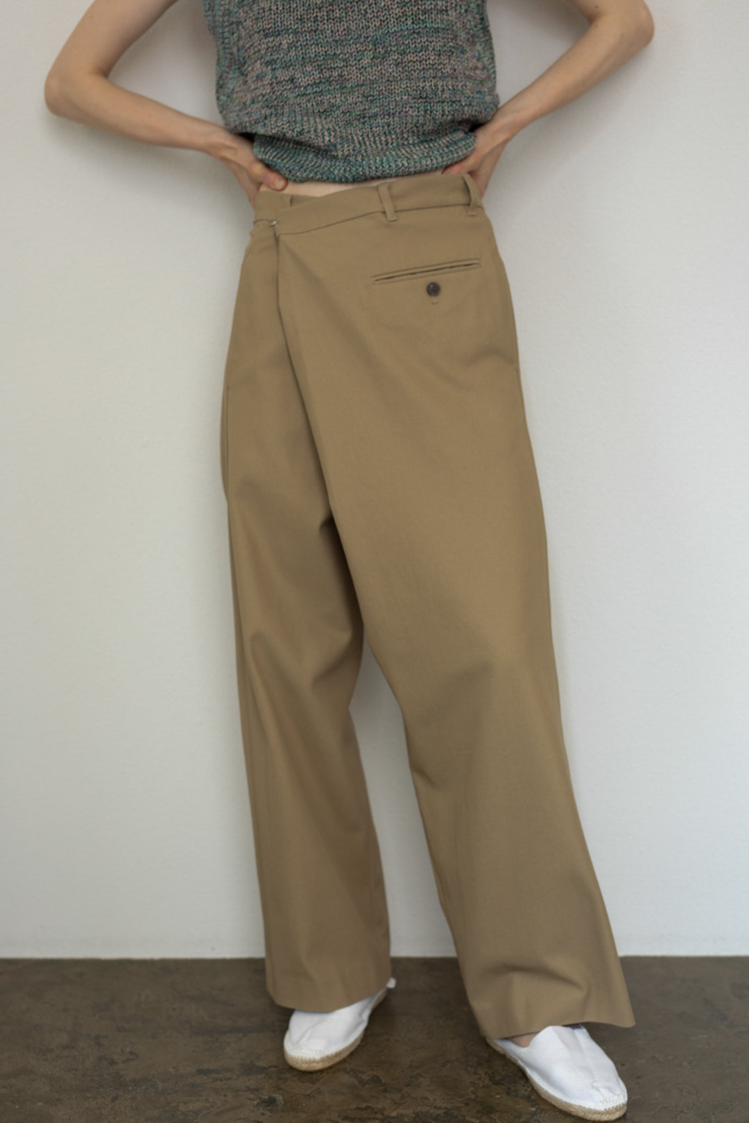 Side Fold Wide Trousers (ls42423P)