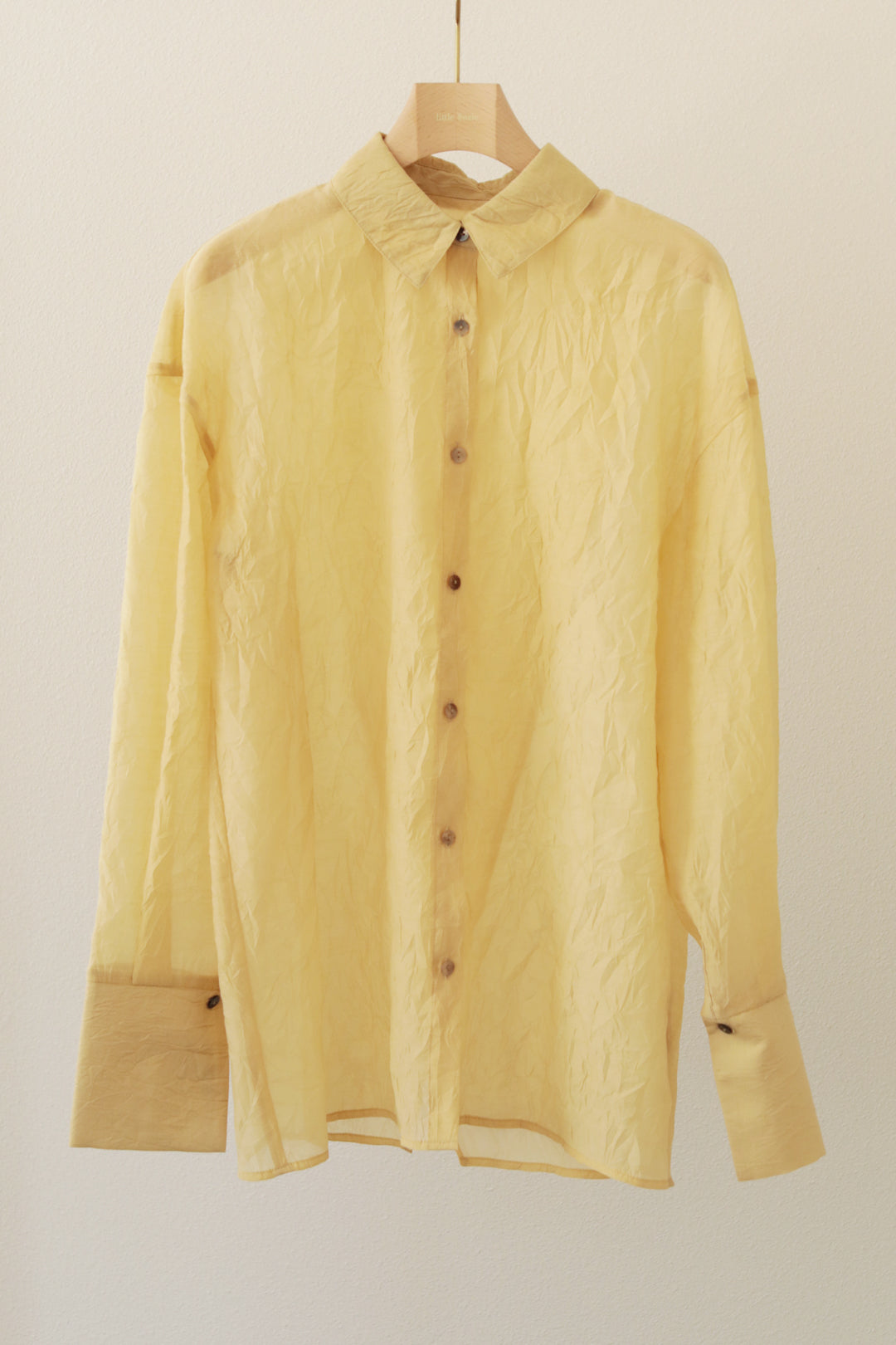 【Online限定】Wrinkle Organdy Overlap Back Shirt (ls24331T)